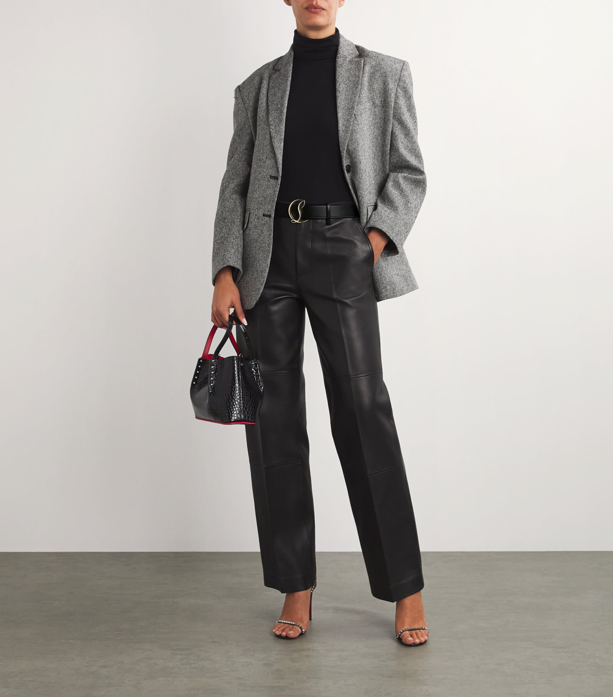 CL Logo Leather Belt CM6S Image 5