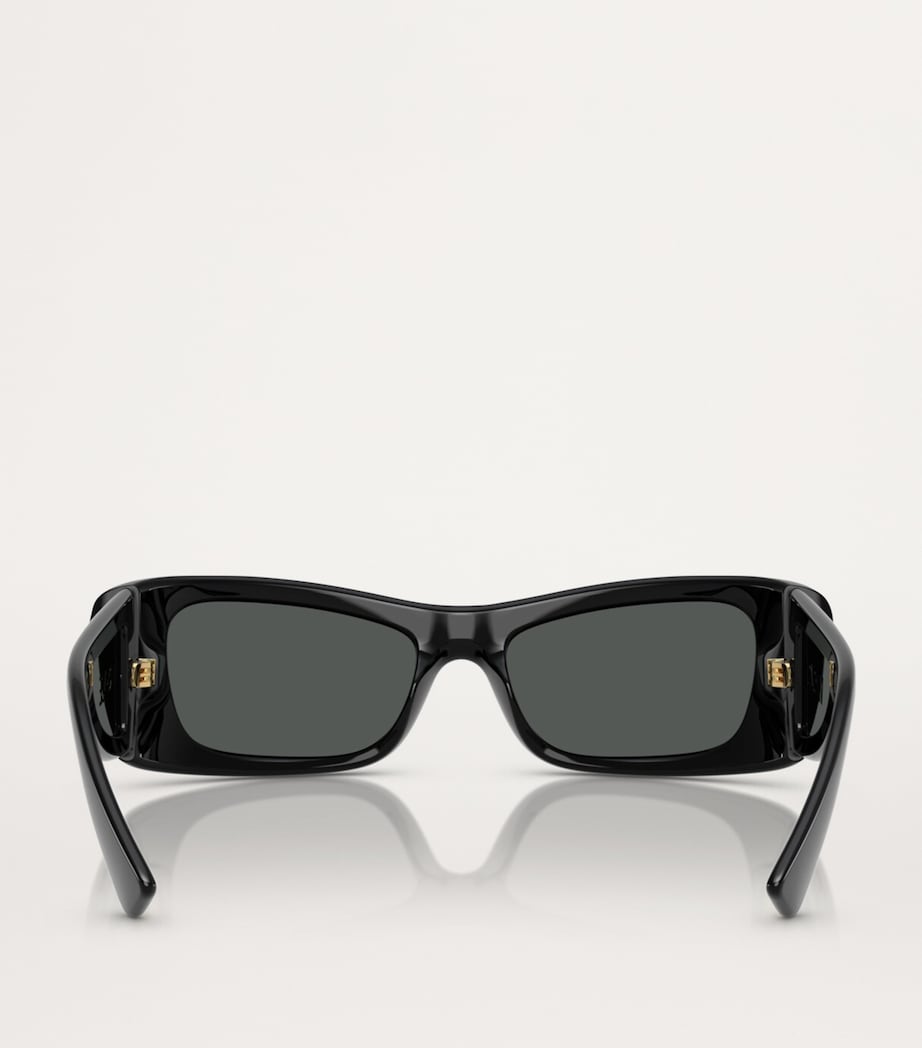 Versace Acetate Rectangular Sunglasses Image 4
