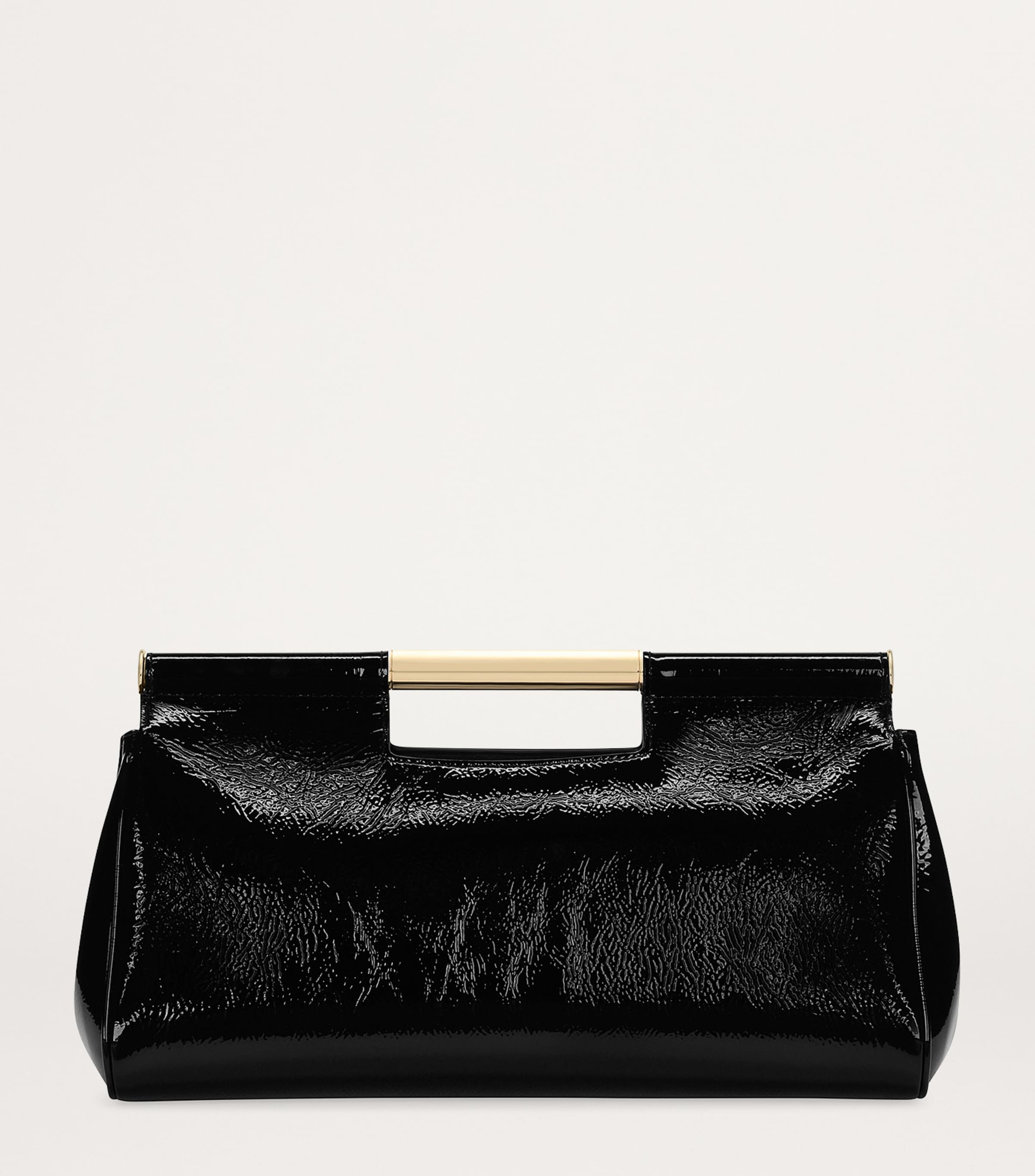 Leather Sicily Clutch Bag 80999-BLACK Image 4