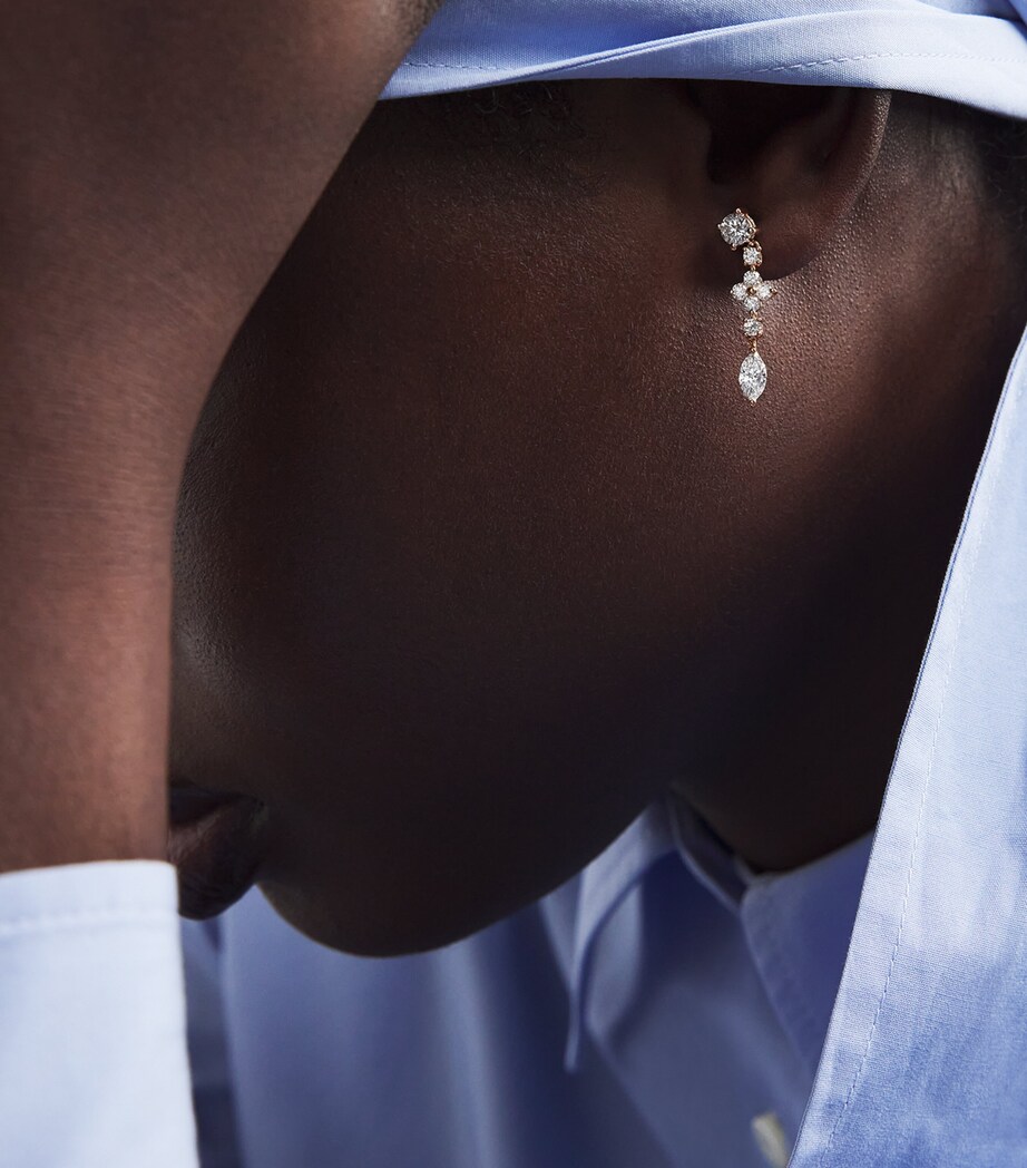 Rose Gold and Diamond Vivi Drop Earrings ROSE GOLD Image 5