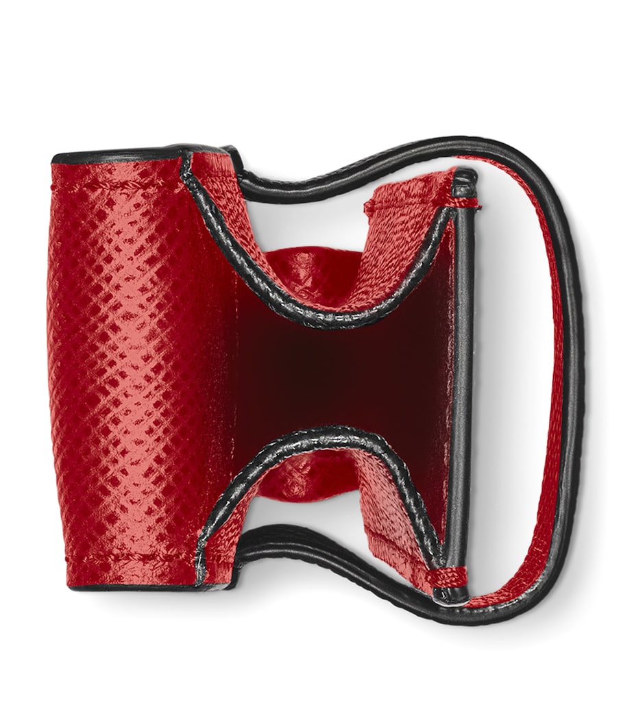 Leather Sartorial Single Pen Pouch RED Image 3