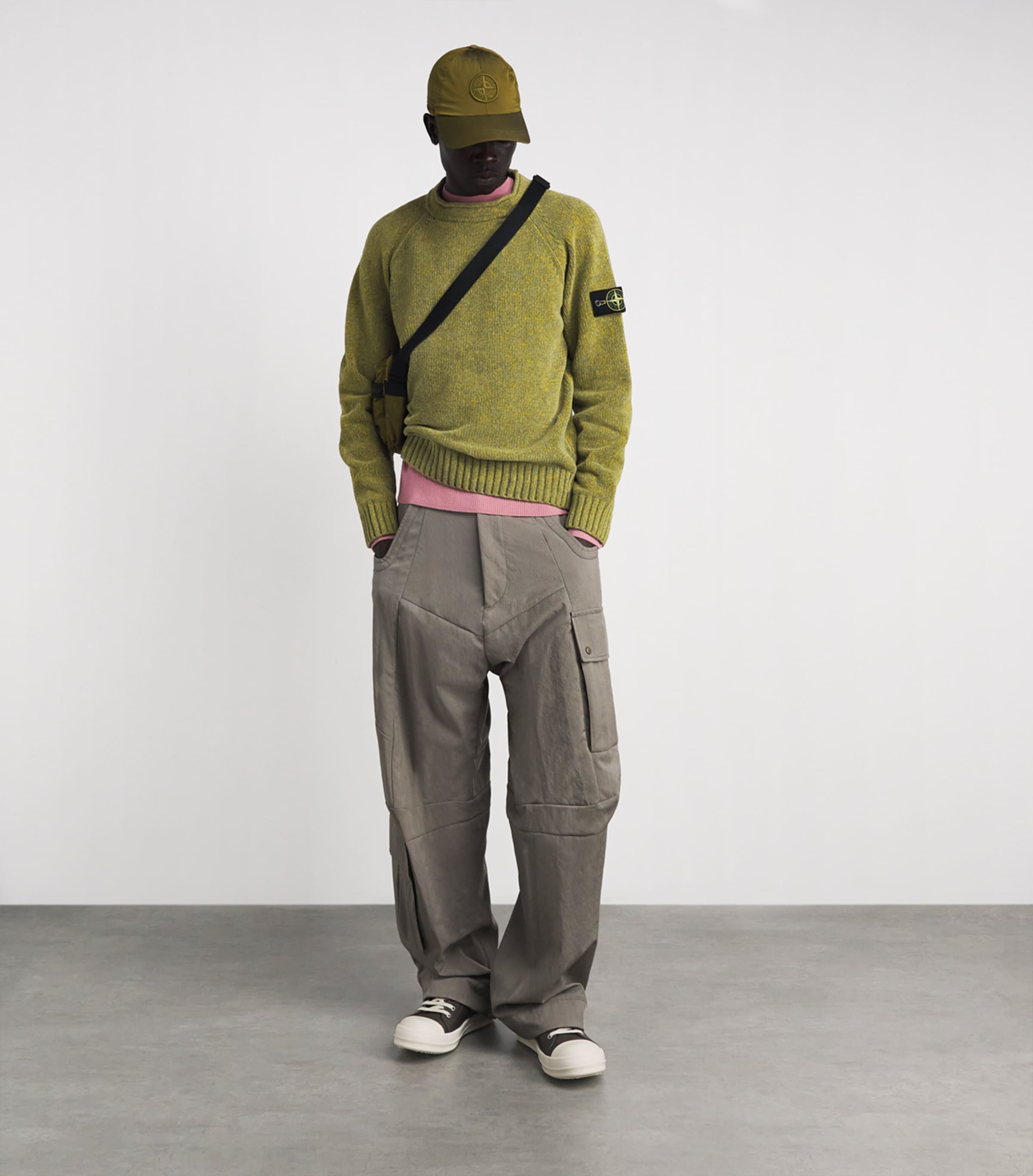 Stone Island Mens Cotton Mélange Sweater Image 2