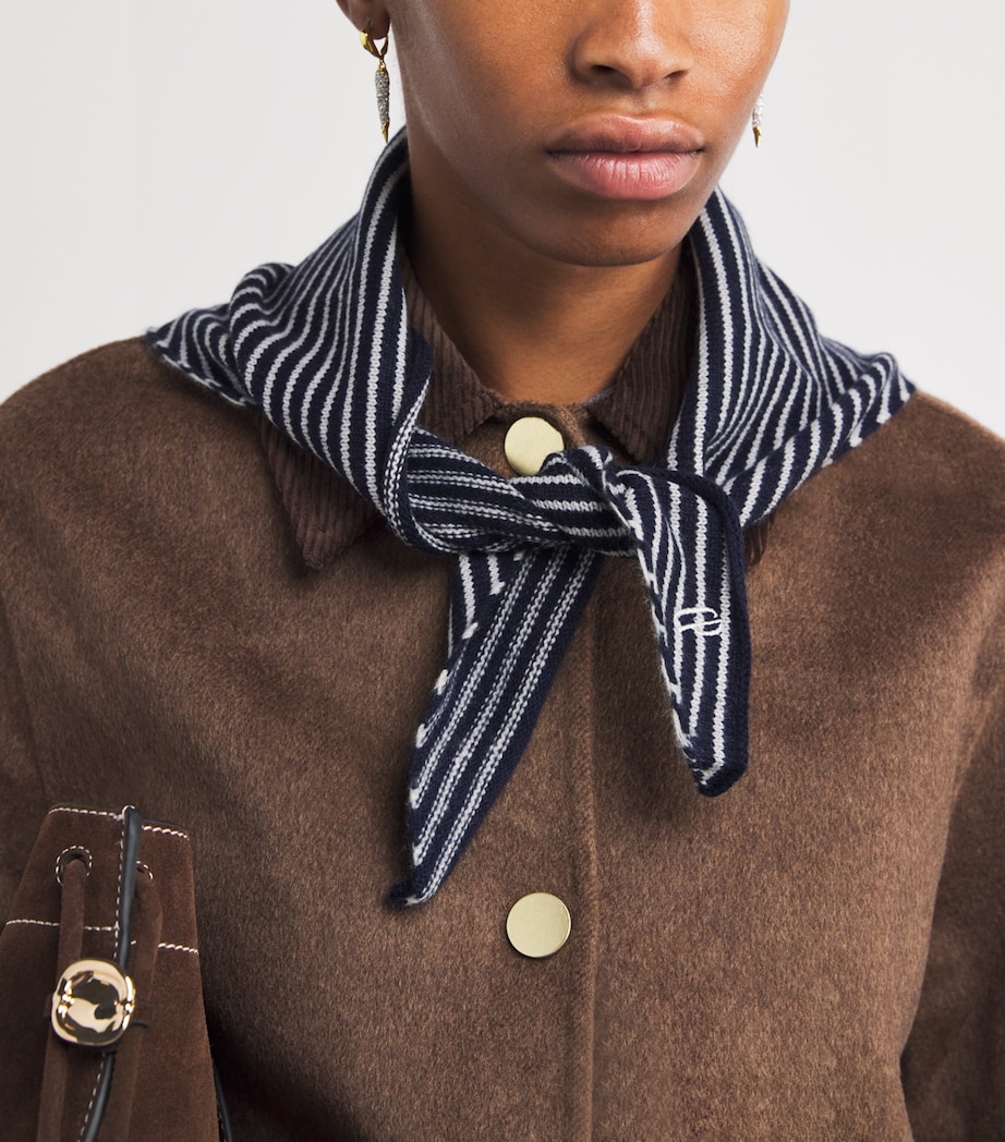 Cashmere Stripe Scarf DUAL-COLOR Image 2