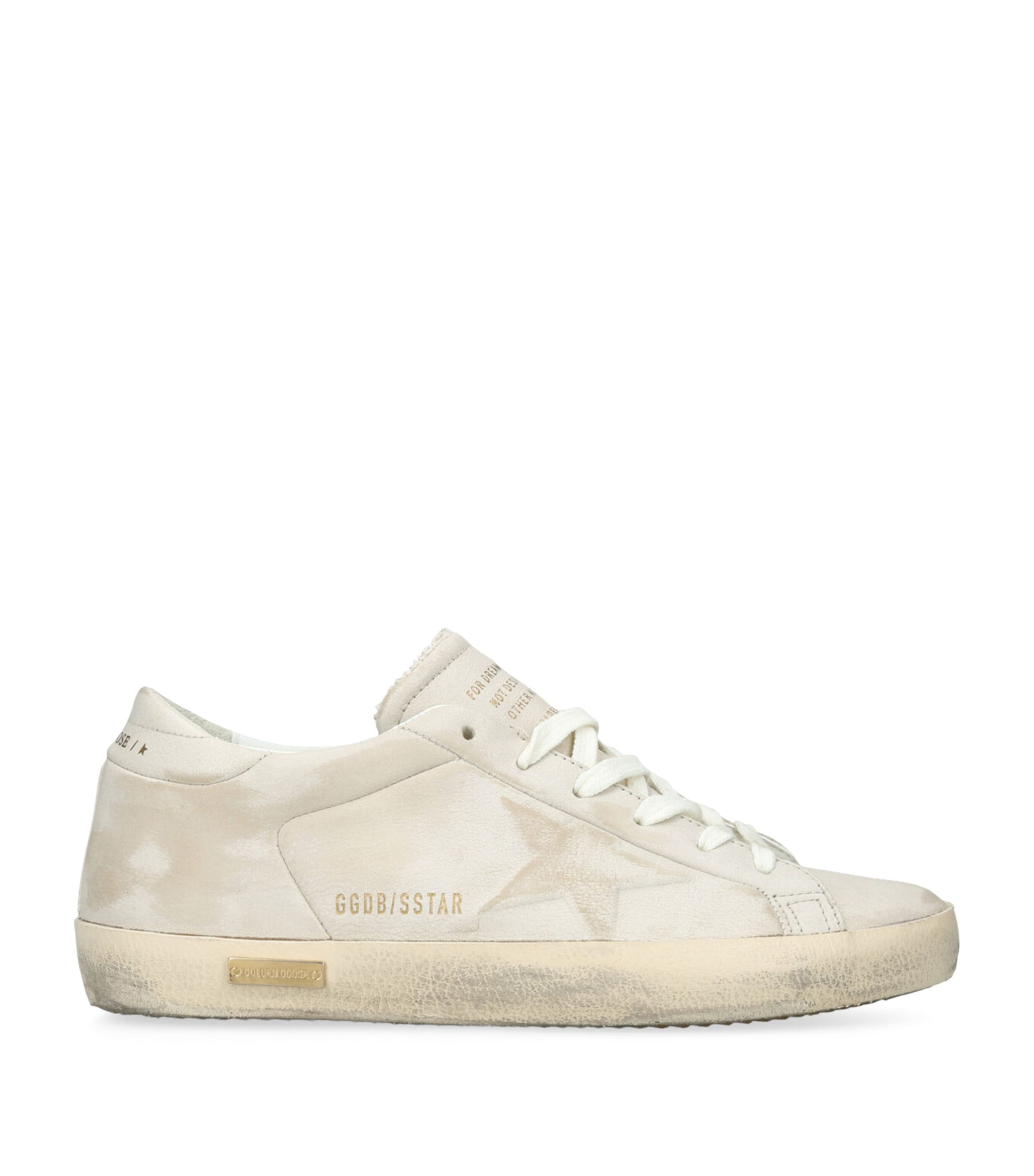 Golden Goose Leather Super-star Sneakers In Brown