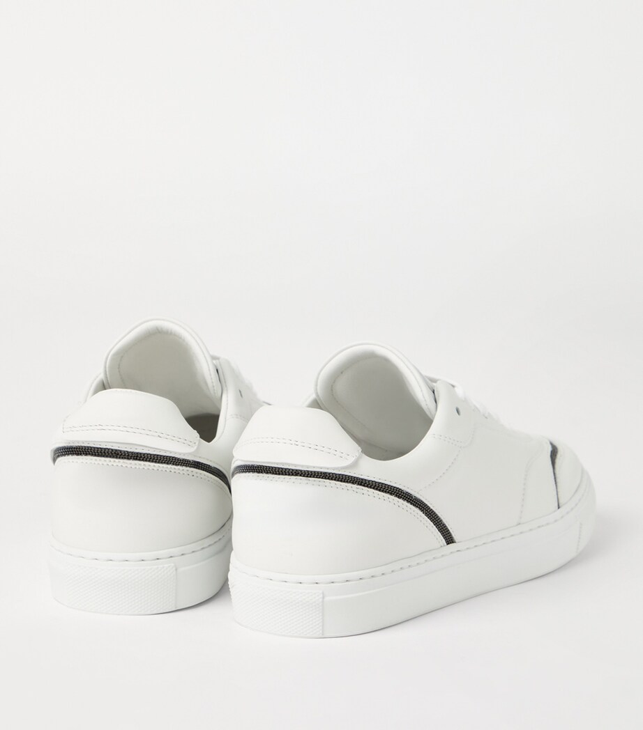 Leather Monili-Trim Sneakers C7592 Image 4