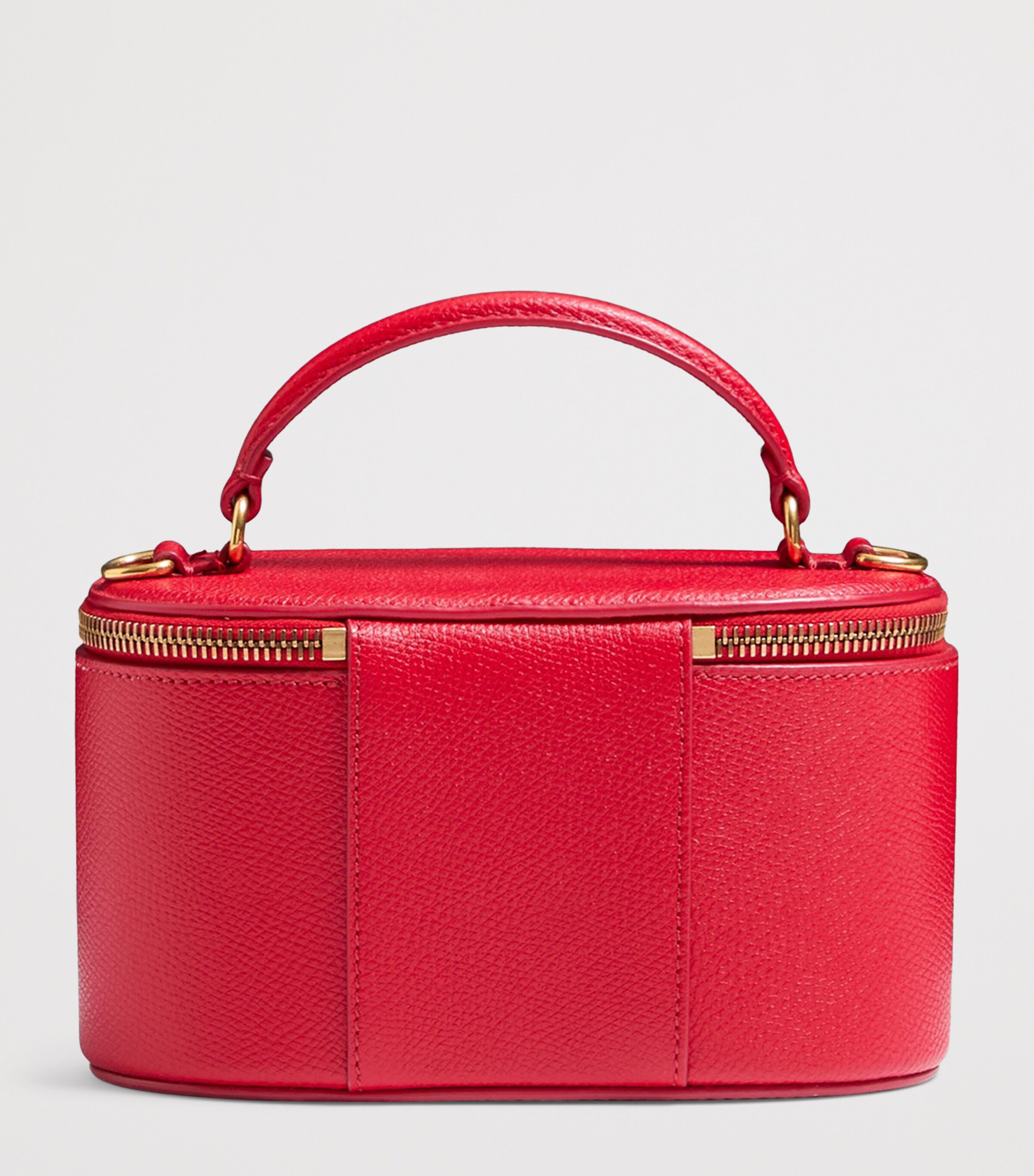 Mini Leather Vanity Case Top-Handle Bag JU5 Image 3