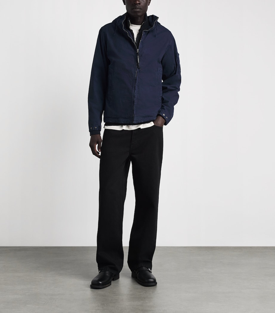 C.P. Company Mens Micro-Reps Garment-Dyed Jacket Image 2