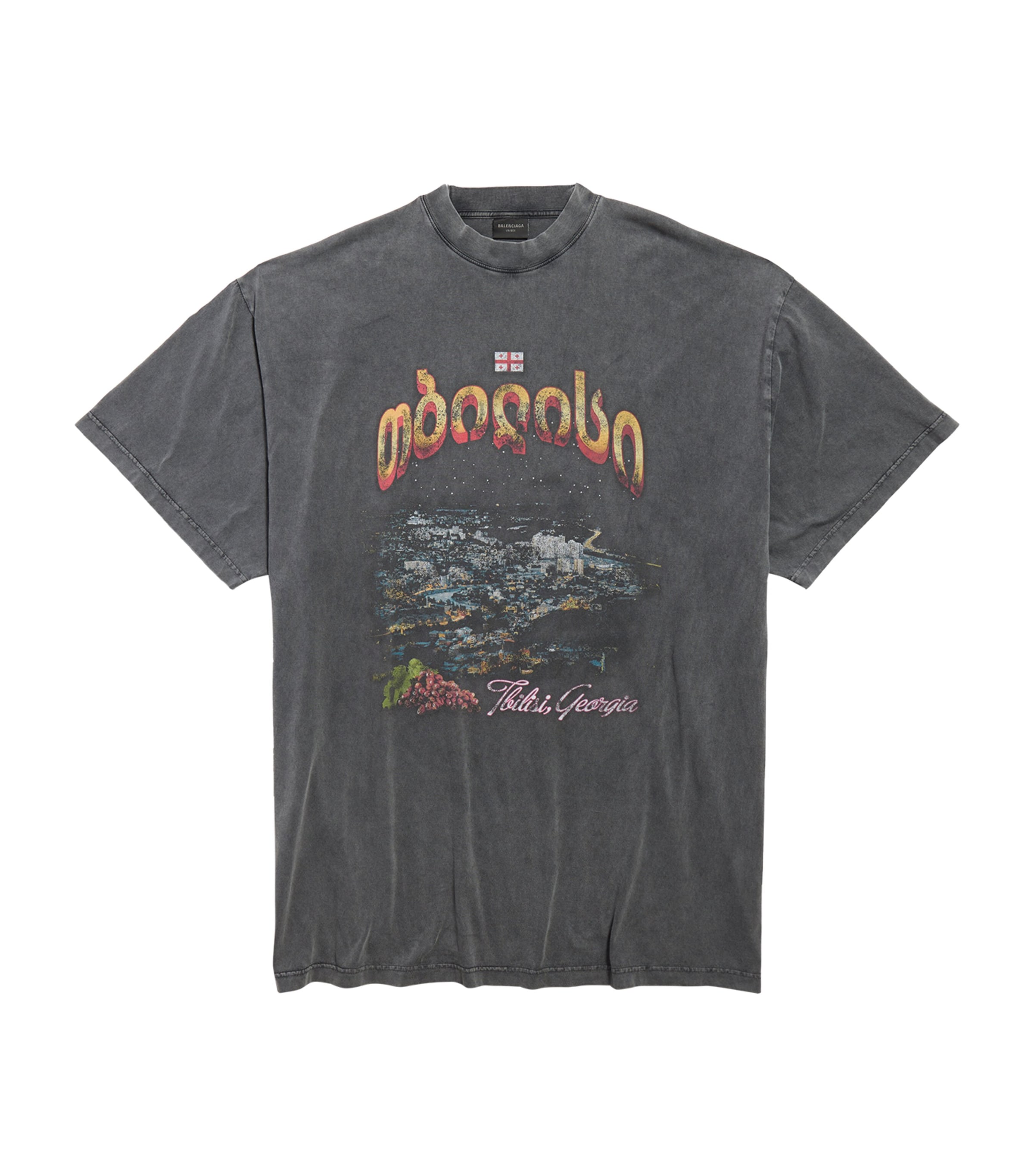 Balenciaga Black Tbilisi Oversized T-Shirt | Harrods UK