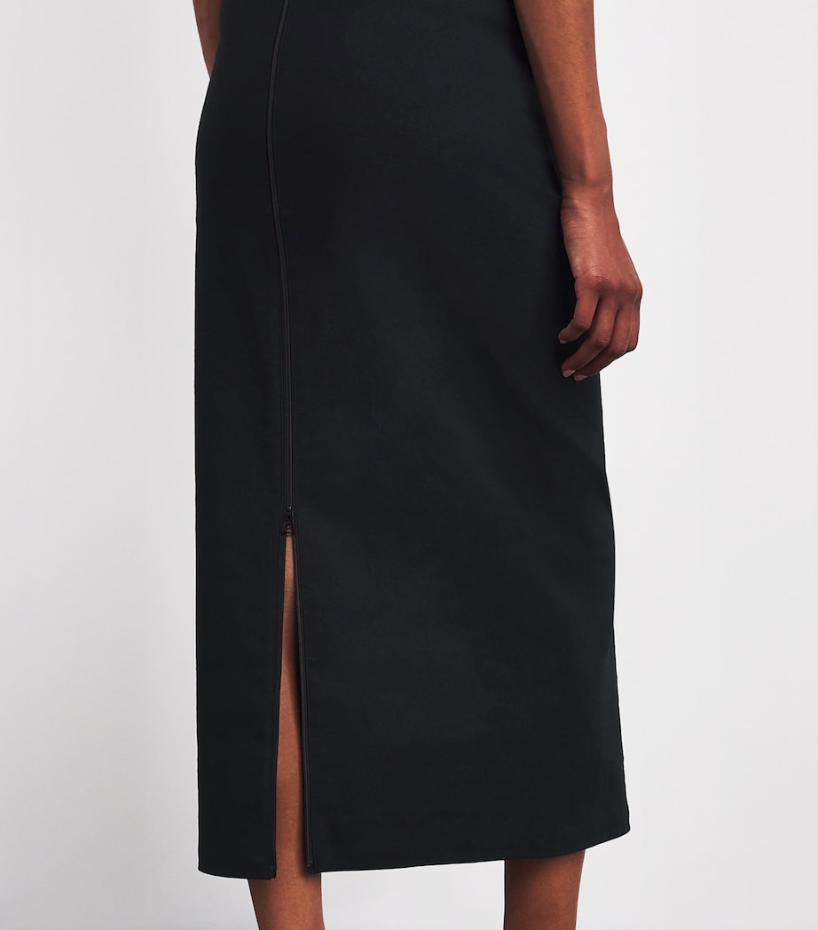 Like Torso Like Shirt Maxi Skirt BLACK Image 6