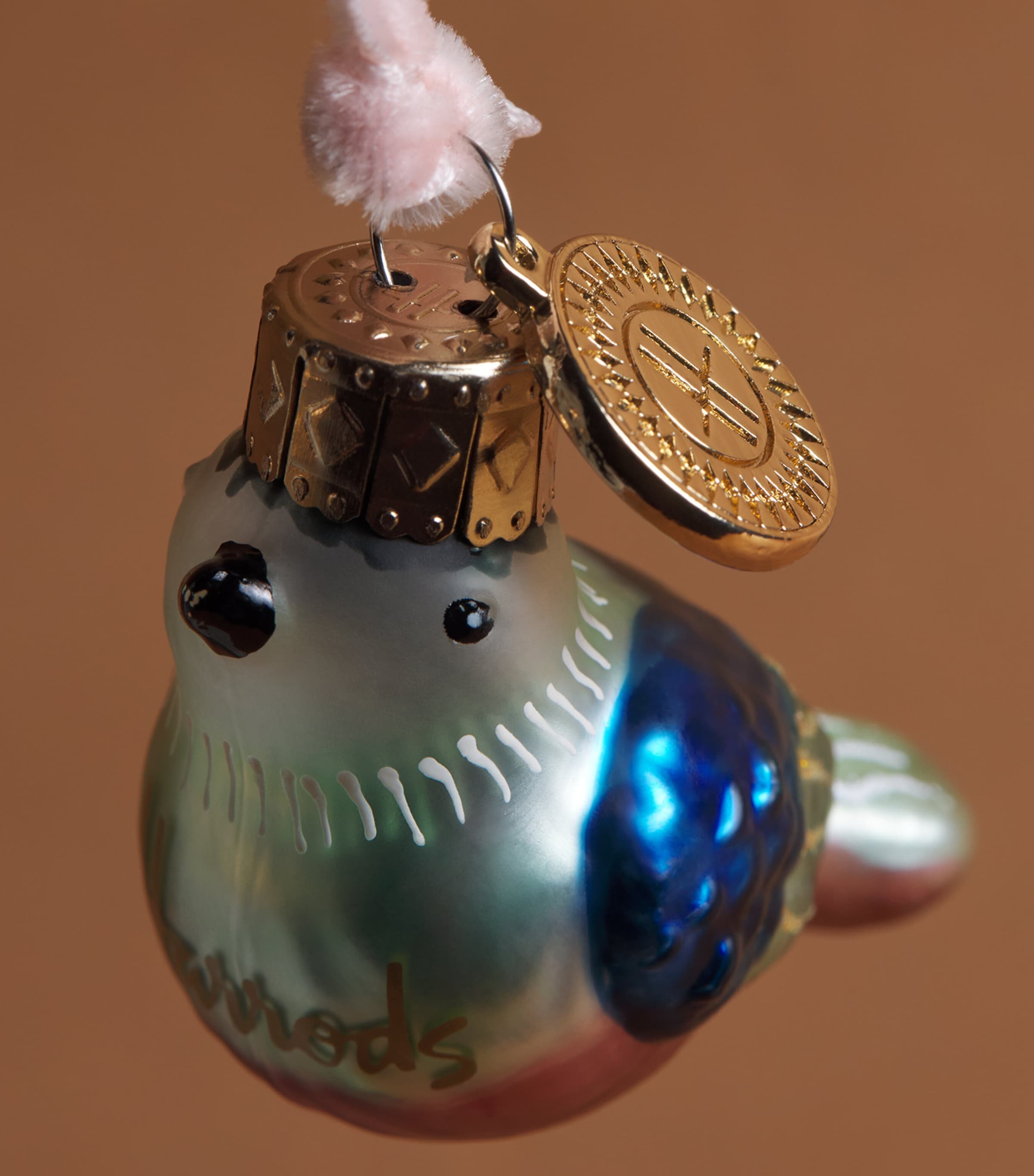 Harrods Partridge and Pear Tree Decoration Green Image 2