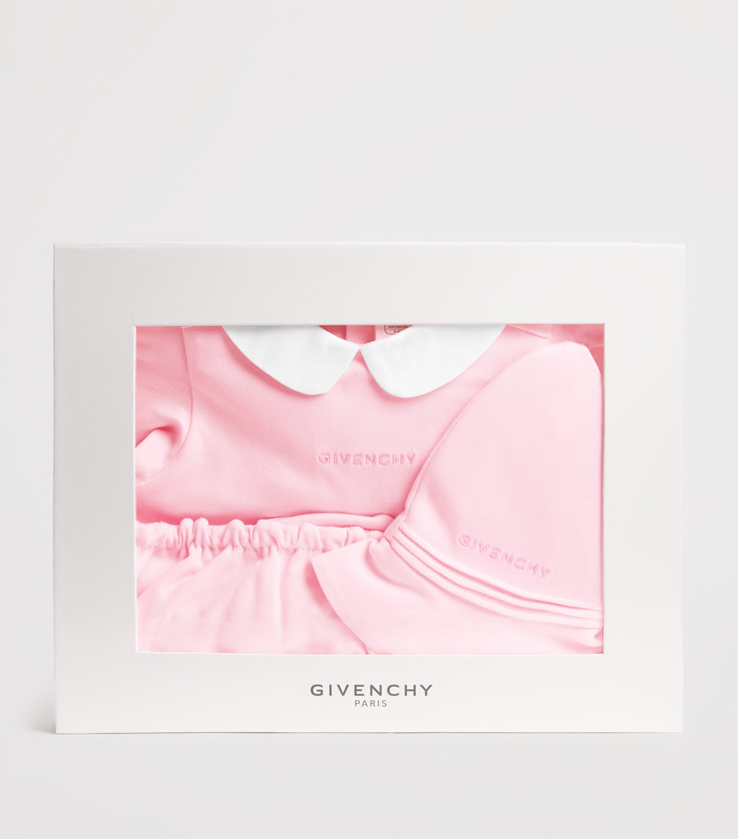 Cotton Dress, Bloomers and Hat Set (1-18 Months) H31268/44ZMARSHMALLW Image 3