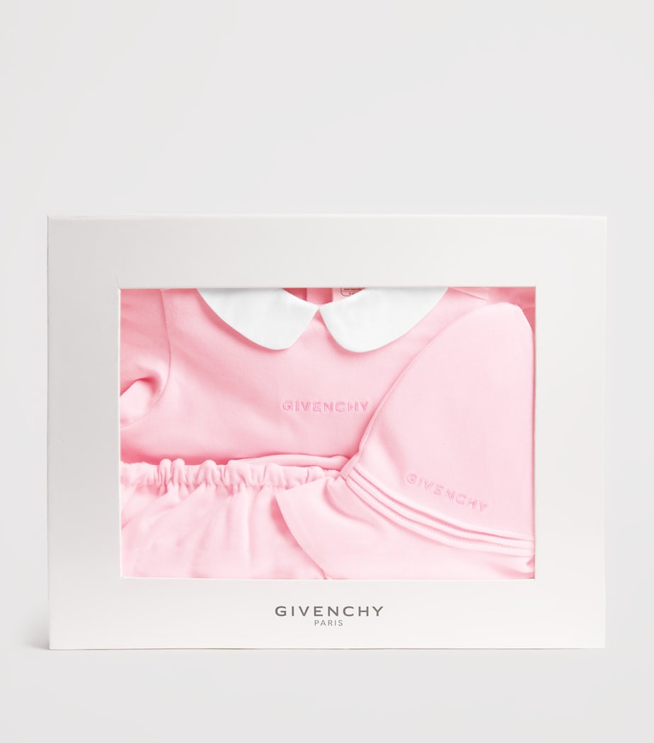 Cotton Dress, Bloomers and Hat Set (1-18 Months) H31268/44ZMARSHMALLW Image 3