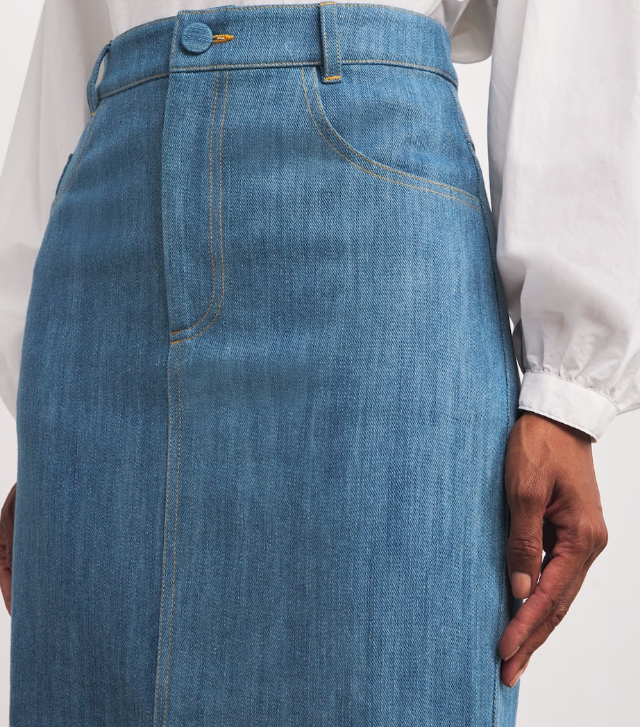 Denim Megan Midi Skirt DENIM Image 6