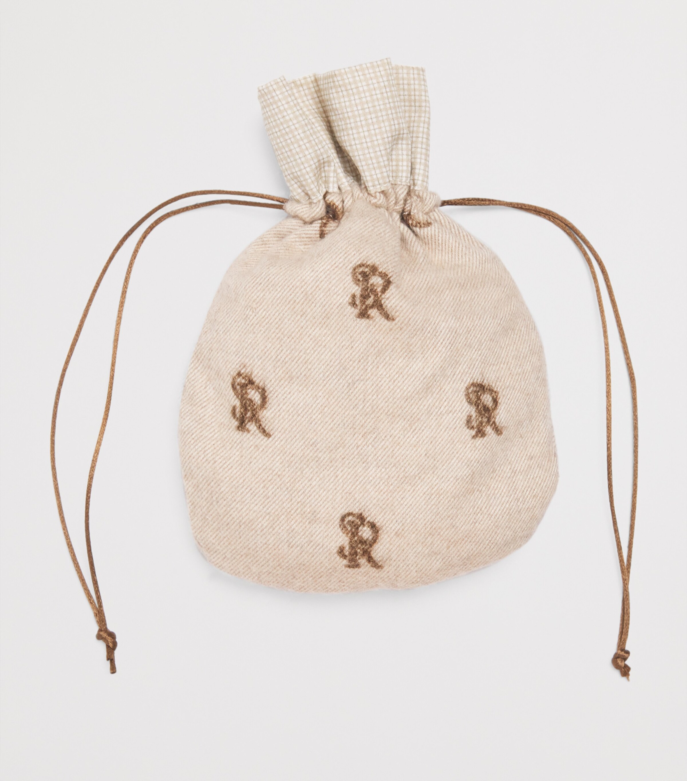 Cotton Teddy Bear Dummy Bag 002BEIGE+BROWN Image 2