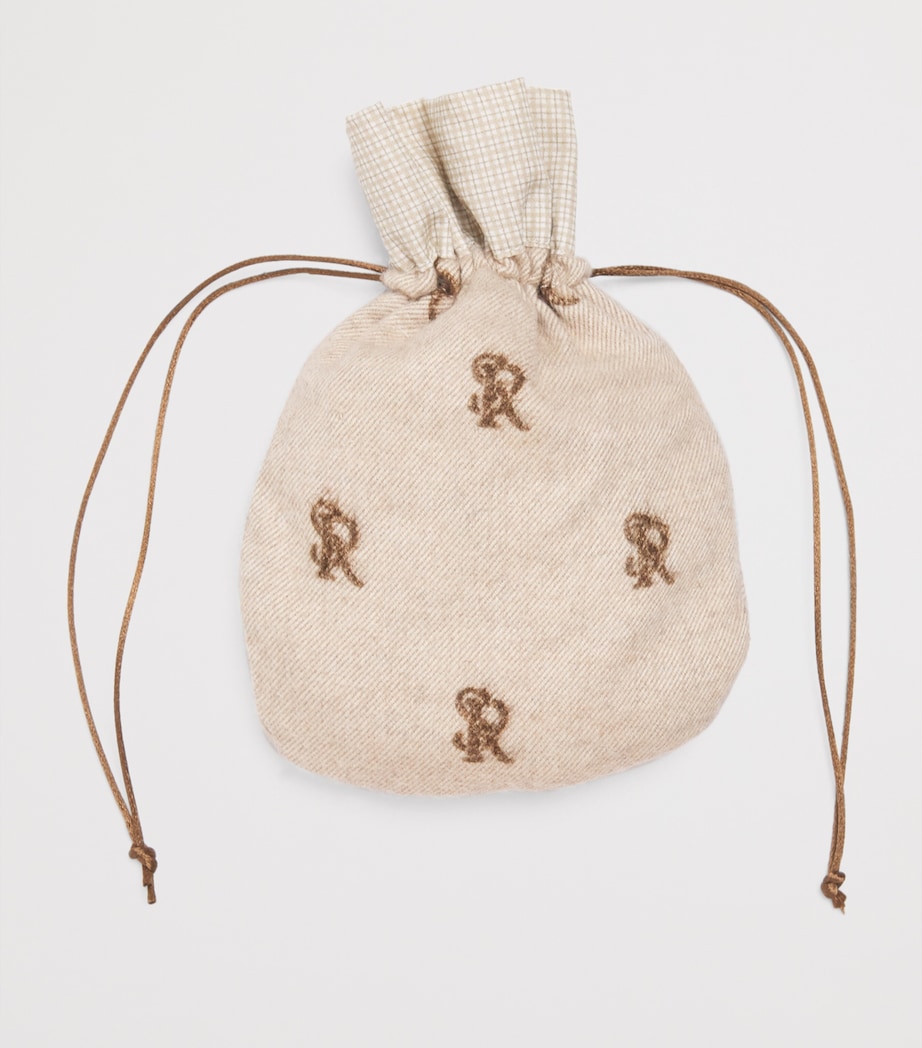 Cotton Teddy Bear Dummy Bag 002BEIGE+BROWN Image 2