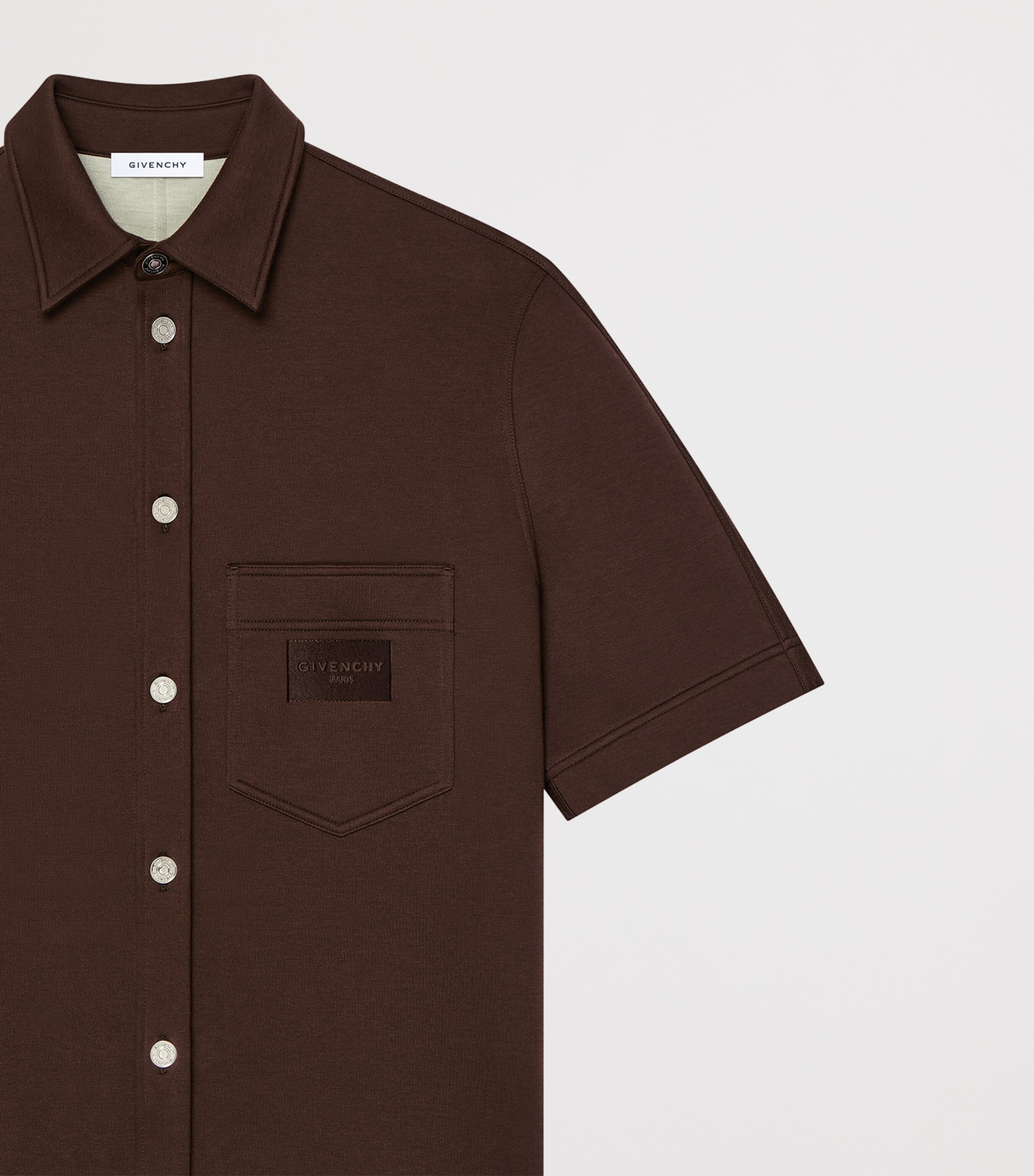Givenchy Mens Scuba Short-Sleeve Shirt Image 4