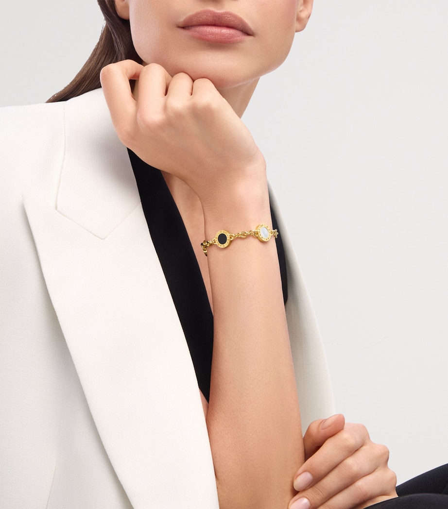 Bvlgari Yellow Gold, Mother-of-Pearl and Onyx Bvlgari Bvlgari Bracelet Gold Image 2