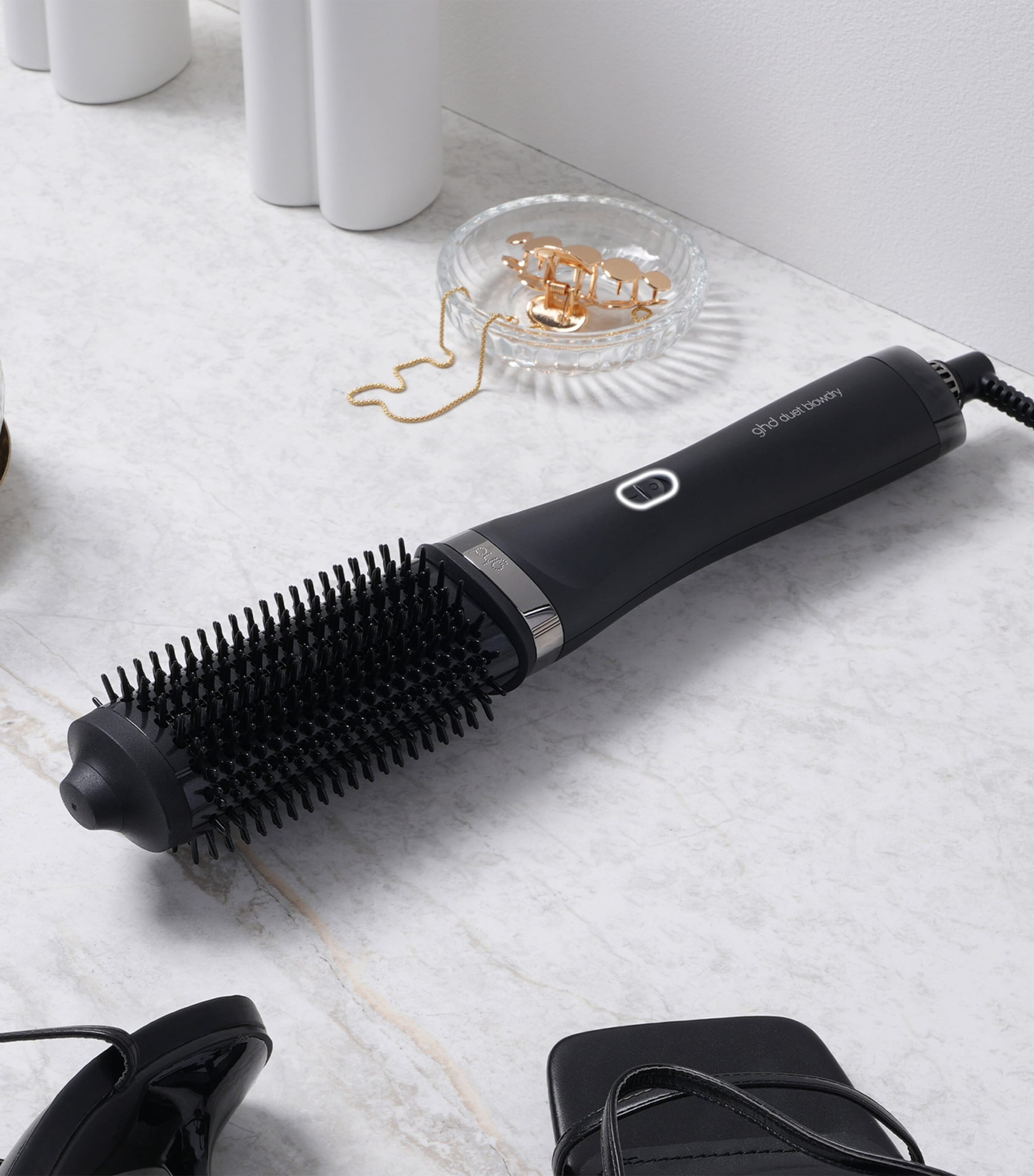Duet Blowdry Hair Dryer Brush NO COLOUR Image 8