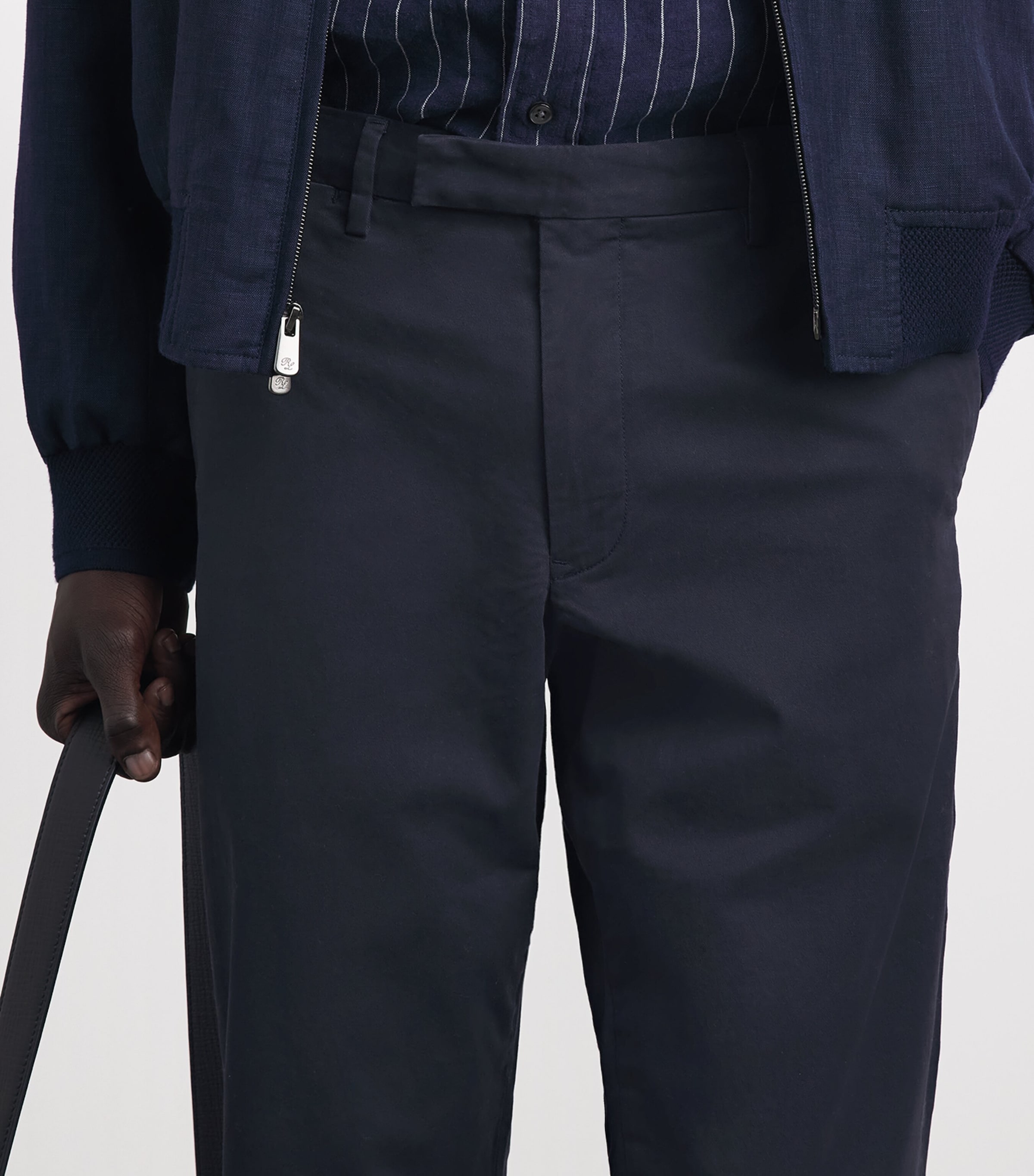 Polo Ralph Lauren Mens Stretch-Cotton Straight Chinos Navy Image 3
