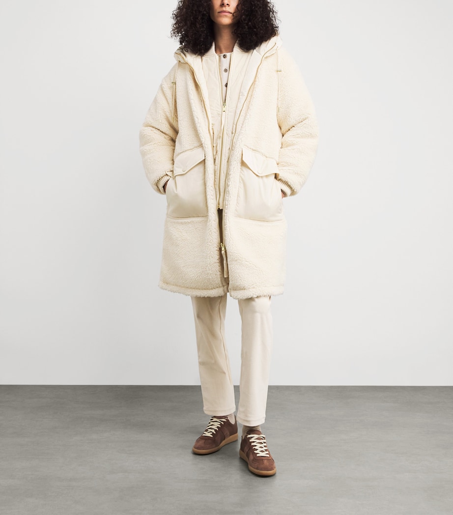 Hooded Reversible Cyrus Coat SANDSHELL Image 2