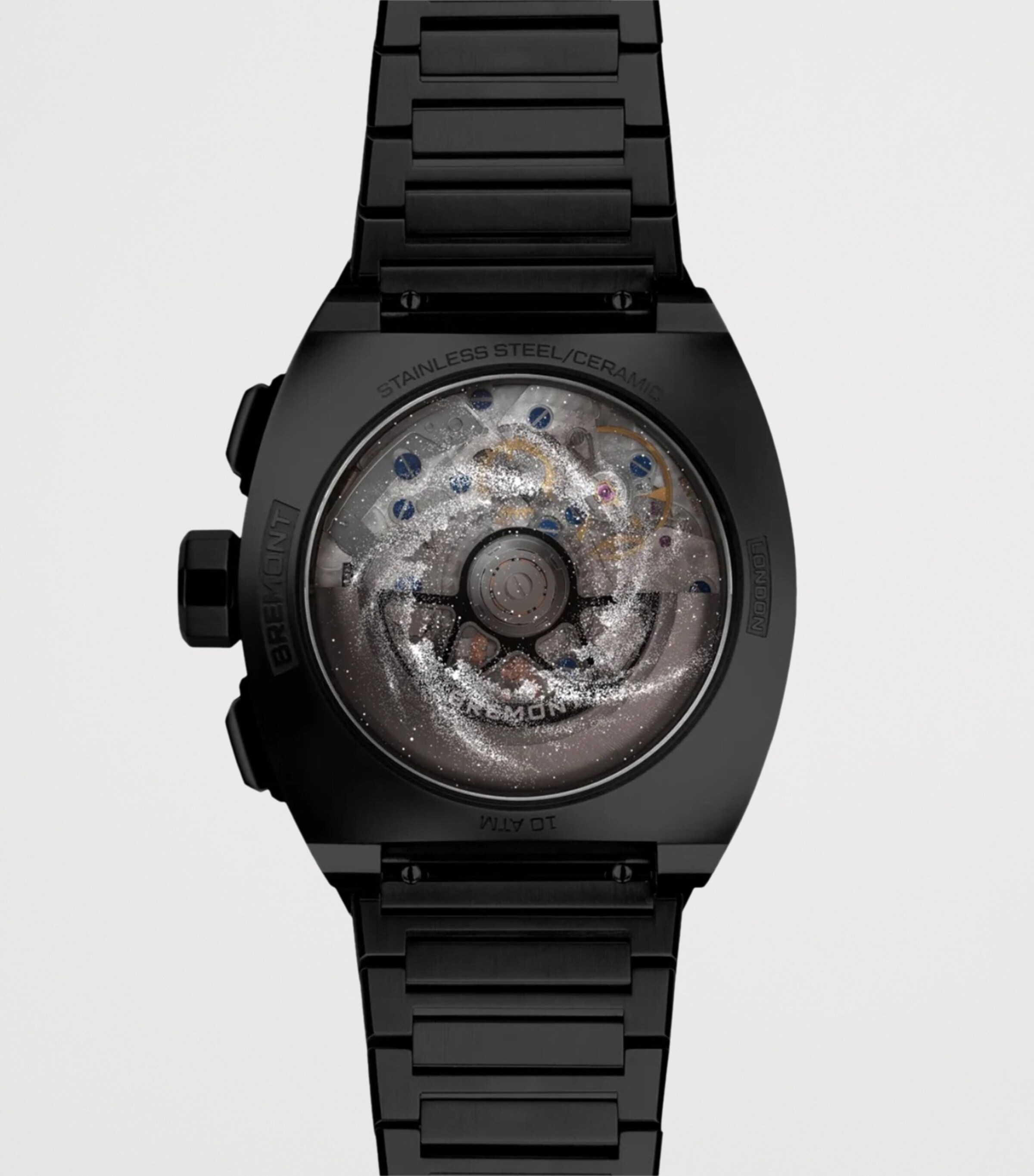 Bremont Stainless Steel Supernova Hawking Chronograph Watch 41mm Black Image 3