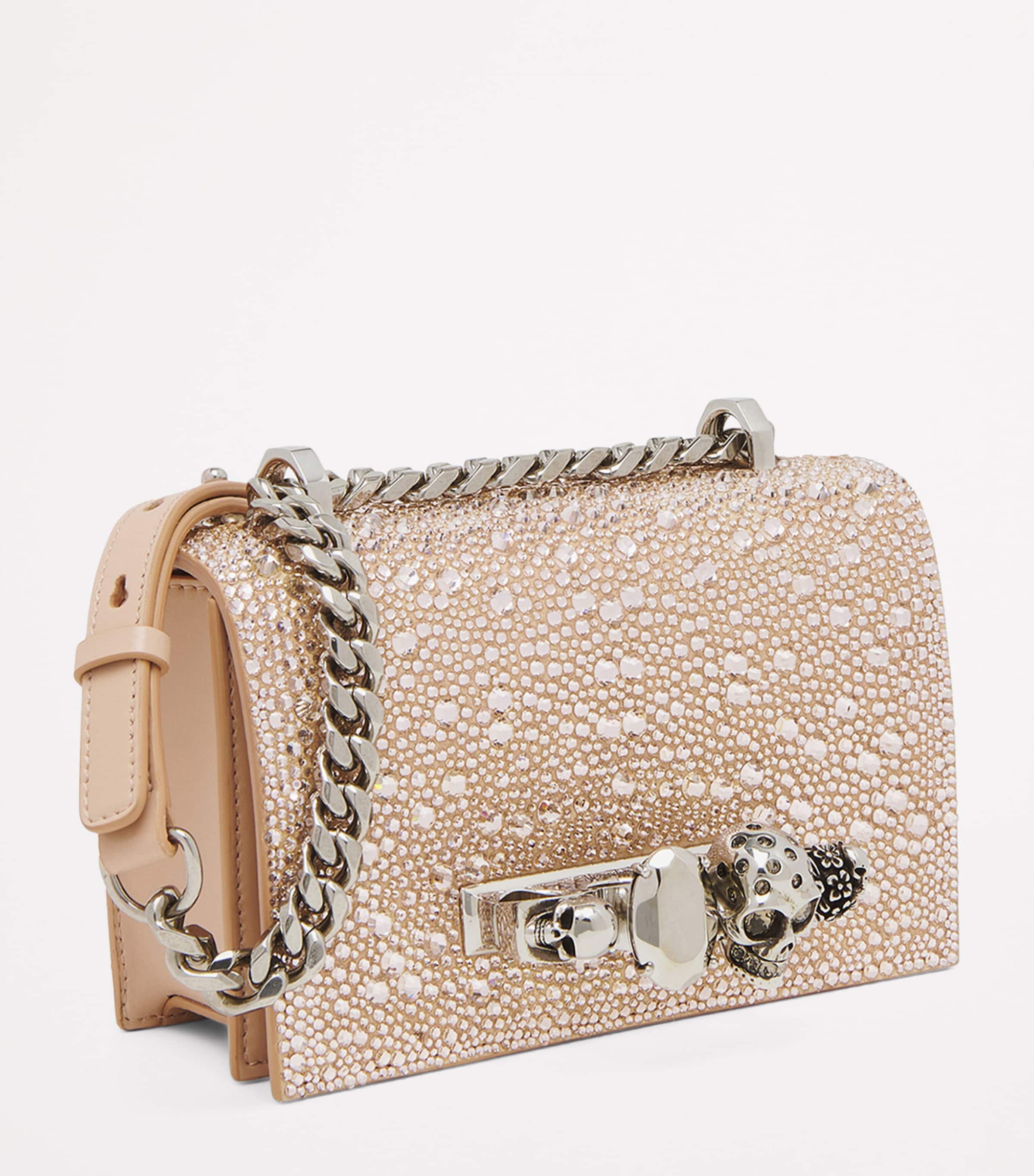 Mini Leather Jewelled Satchel 5000 Image 2