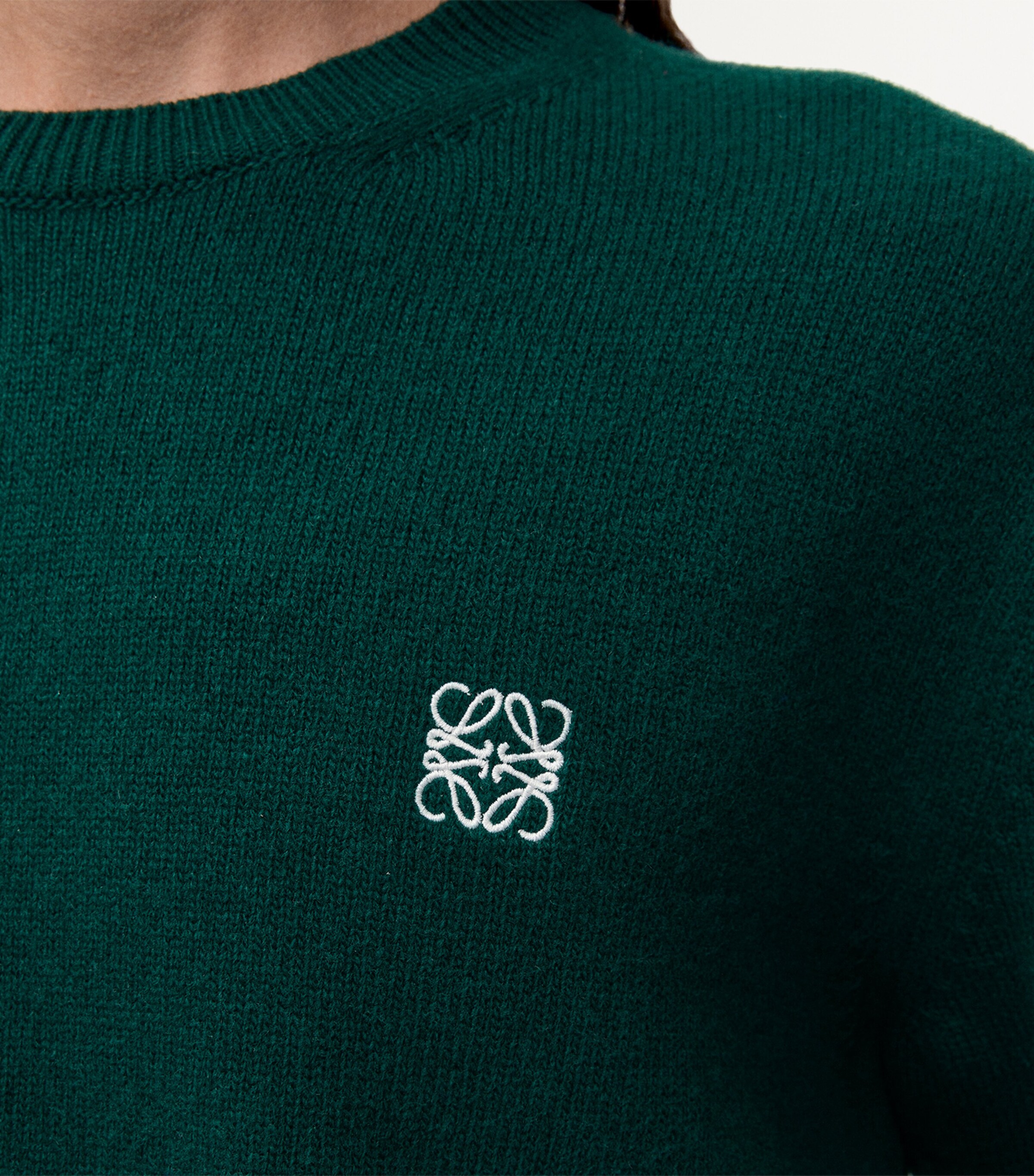 Wool Anagram Sweater GREEN Image 5