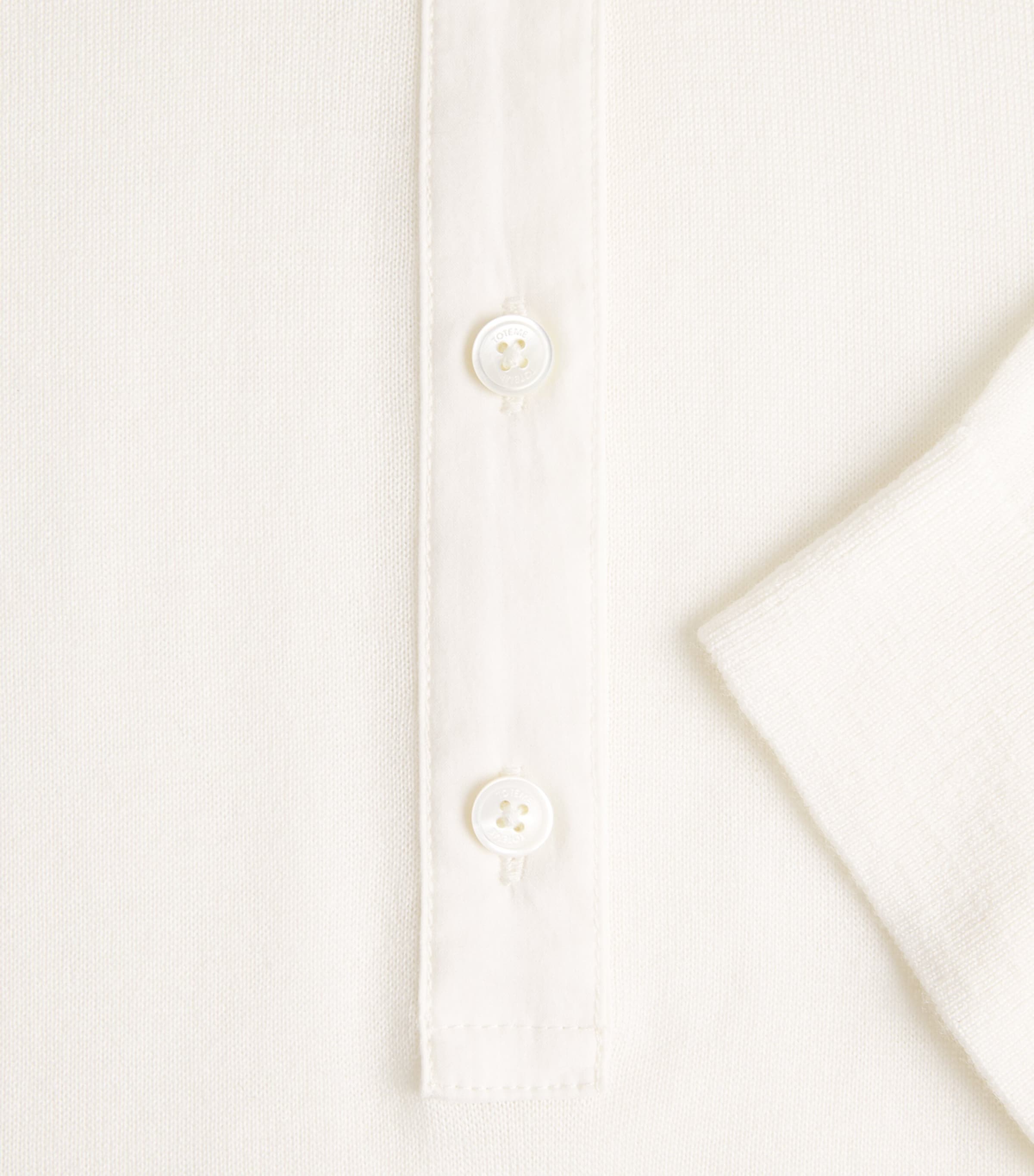 Toteme Womens Wool-Silk Long-Sleeve T-Shirt Off White Image 6