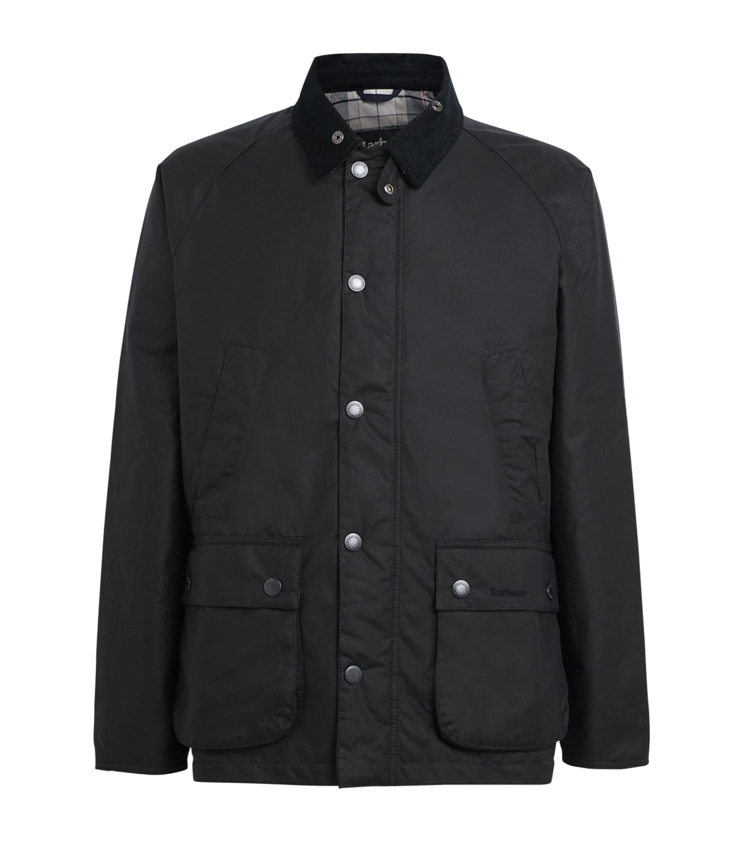 Waxed Ambleside Jacket NAVY/TARTAN TBC Image 1