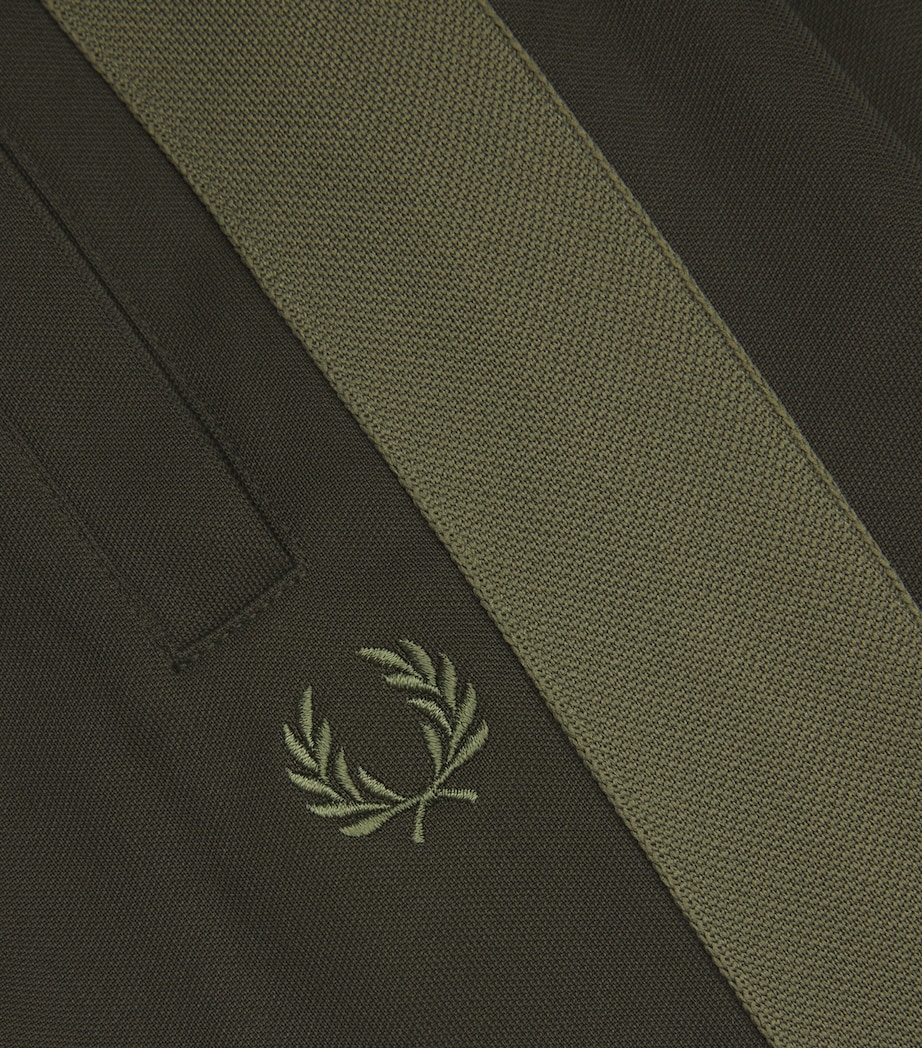Fred Perry Mens Tape-Side Logo Track Pants Hunting Green Image 5