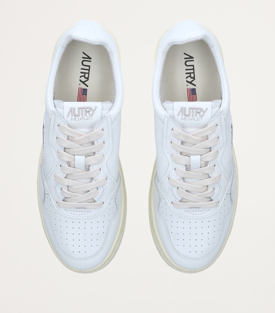 Leather Medalist Sneakers WHITE Image 4