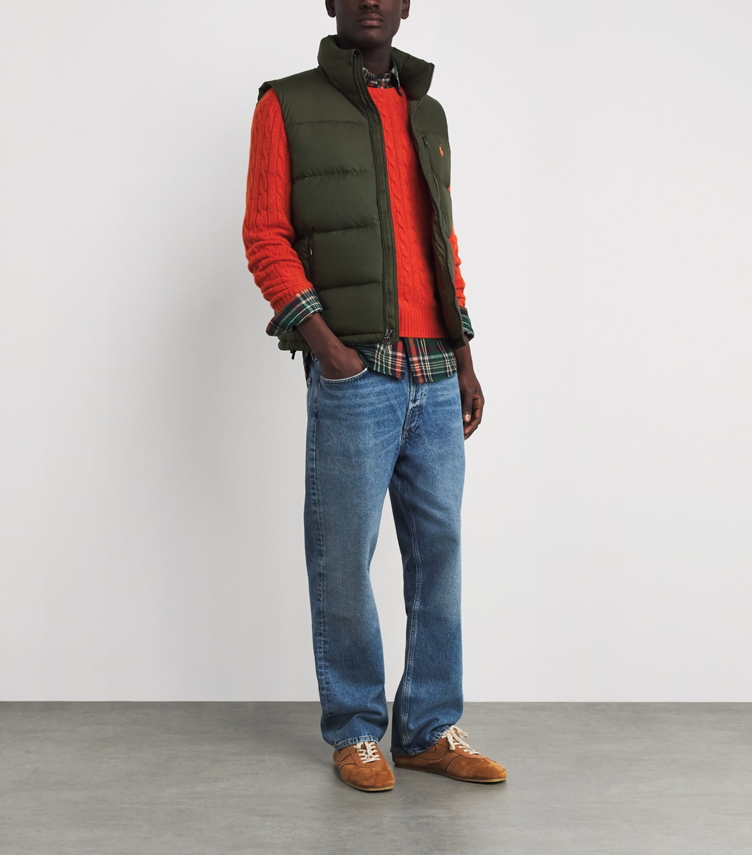 Down Gorham Gilet DARK GREEN Image 2