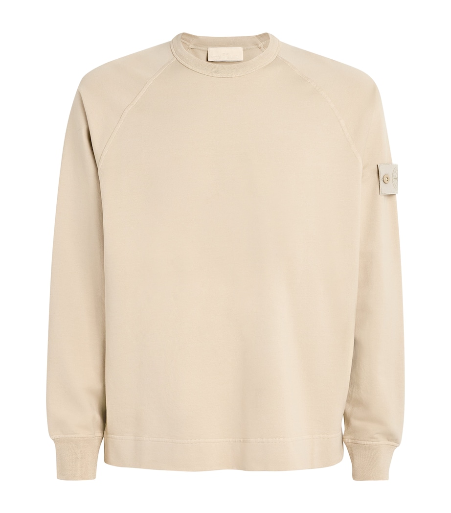 Stone Island Mens Stretch-Cotton Ghost Sweatshirt Image 1