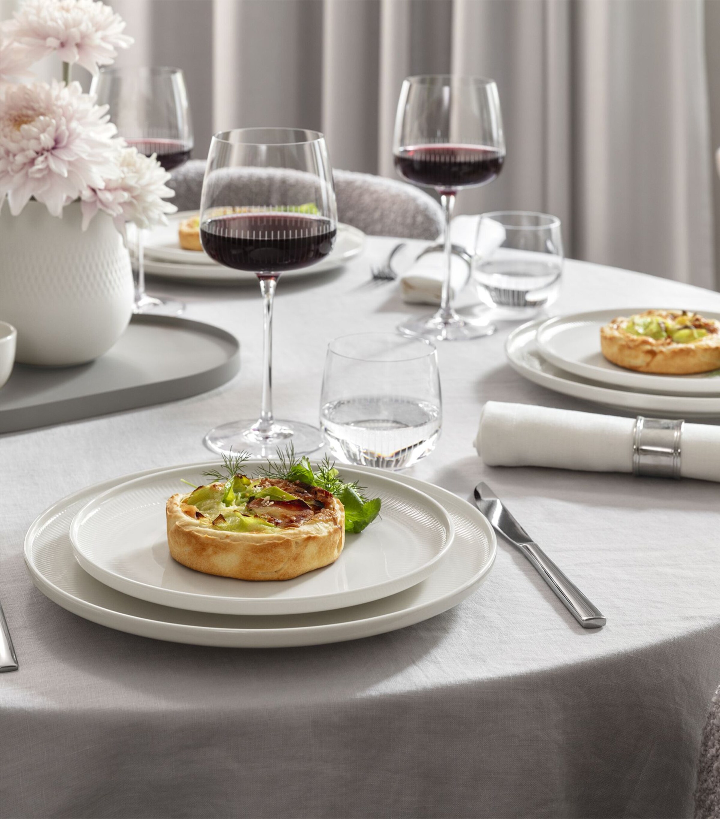 Set of 4 Crystal Afina Water Glasses (200ml) CLEAR Image 2