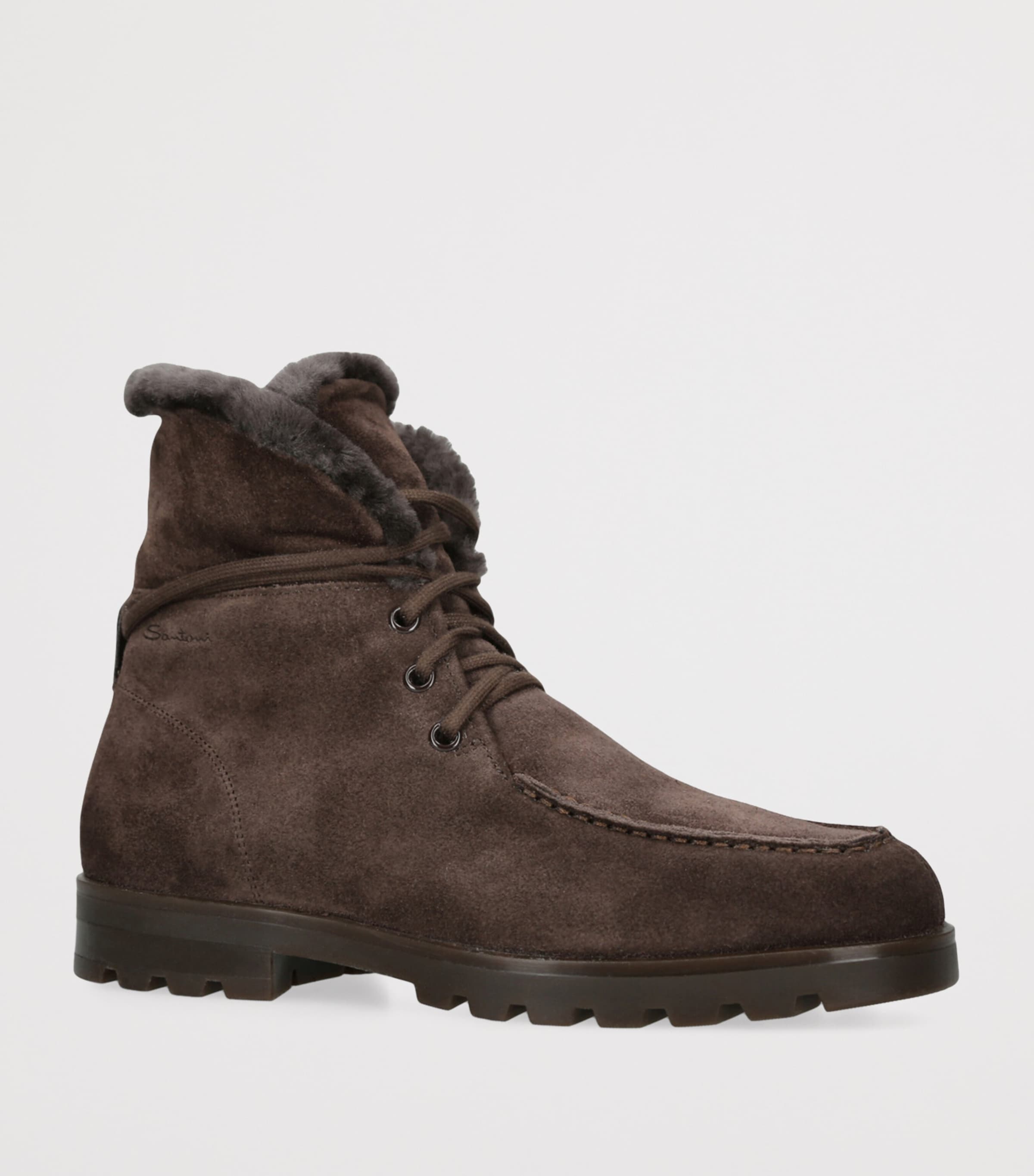 Suede Detroit Boots DARK BROWN Image 3
