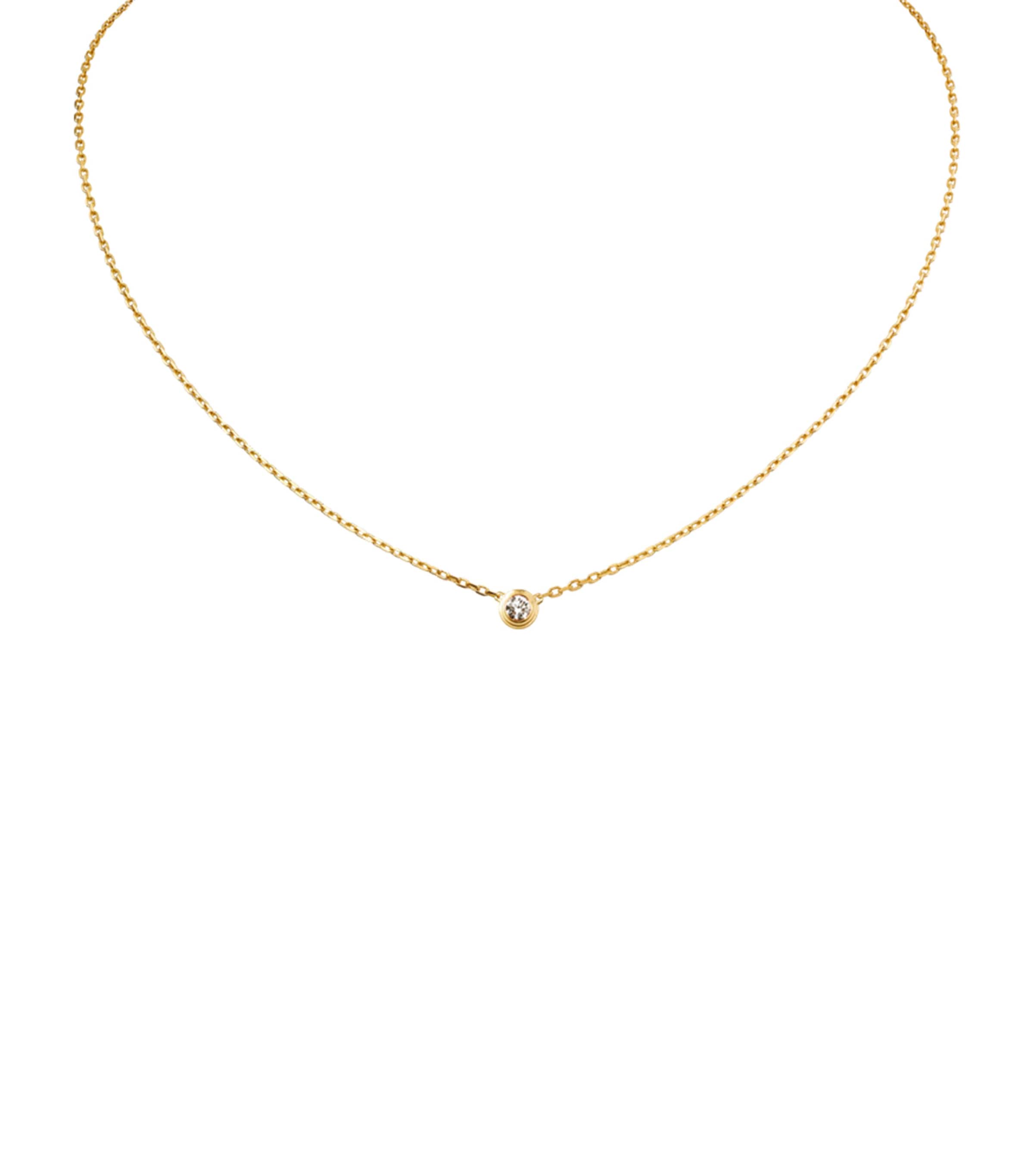 Cartier Yellow Gold and Diamond Cartier d'Amour Necklace Yellow Gold Image 4