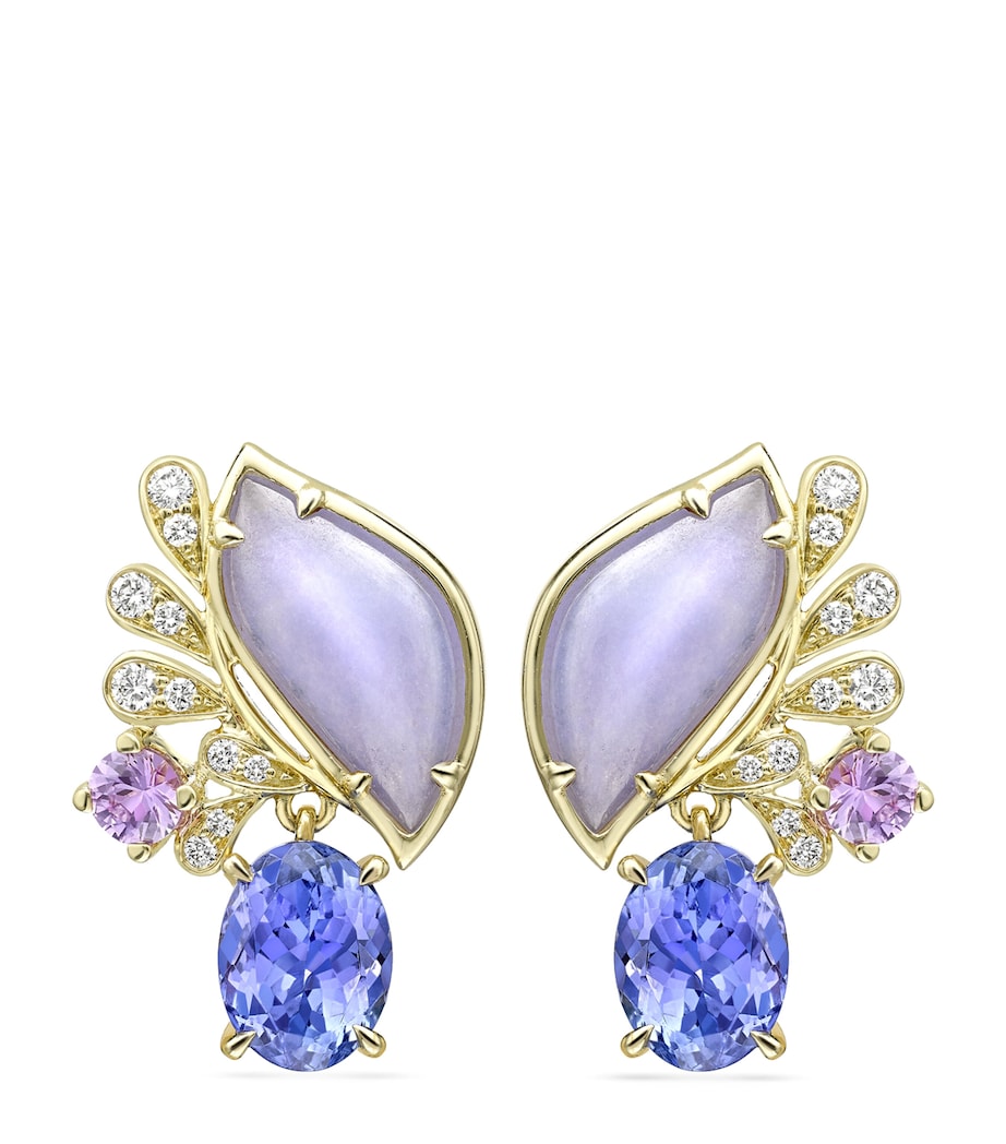 Yellow Gold, Diamond and Mixed Stone A Family Journey Provence Earrings YELLOW GOLD Image 1