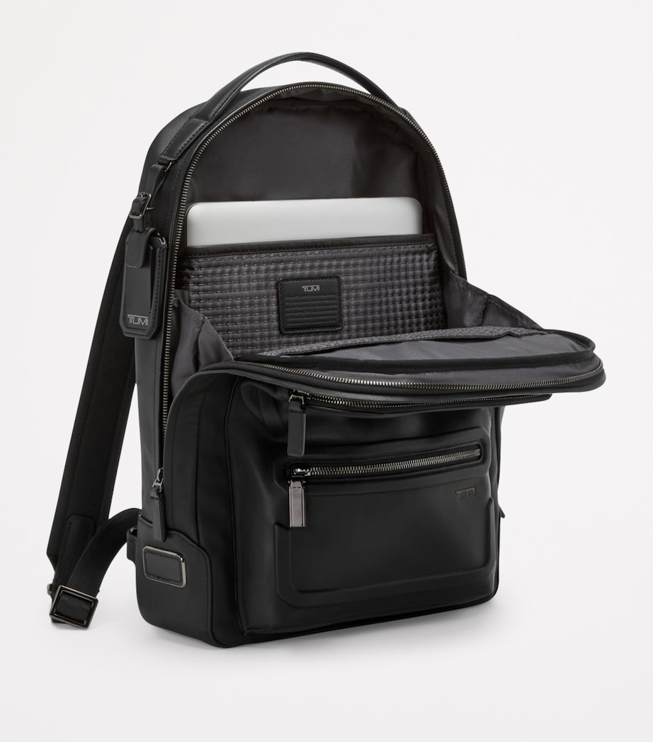 Leather Harrison Backpack BLACK BOMBE LEATHER Image 2