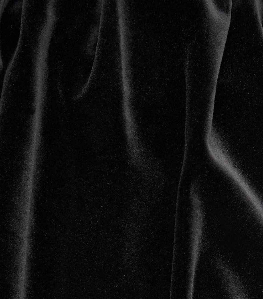 Velvet Off-The-Shoulder Gown BLACK Image 5