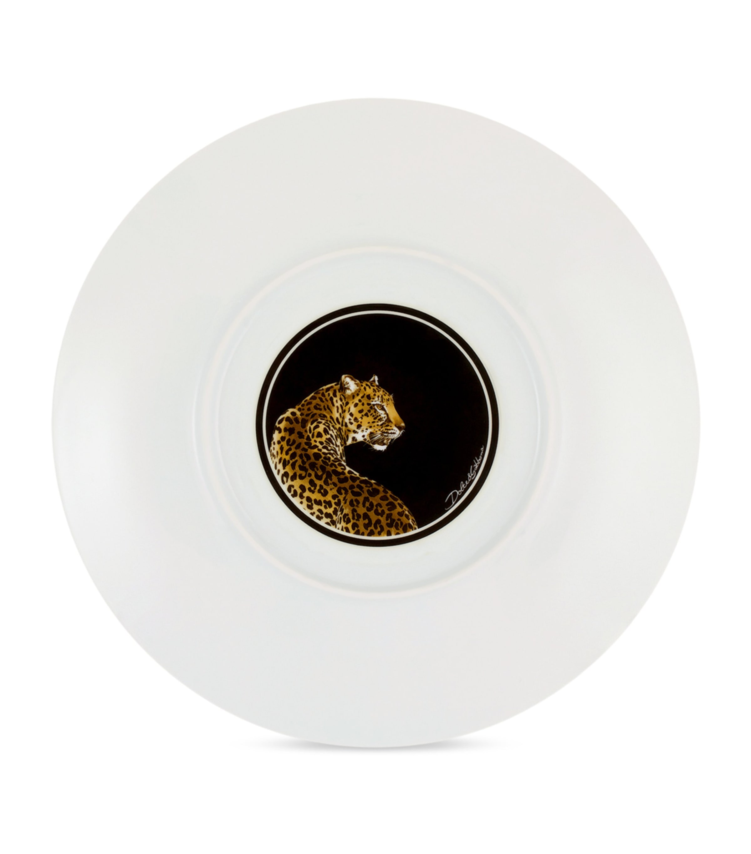 Dolce&Gabbana Casa Set of Two Leopardo Dessert Plates (19cm) Leopardo F Do Image 2