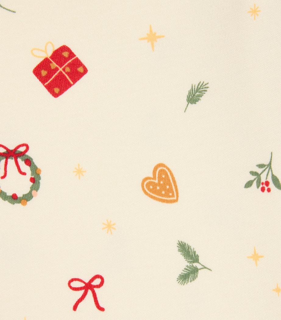 Bamboo-Organic Cotton Christmas Bodysuit (0-24 Months) WHITE CHRISTMAS Image 3