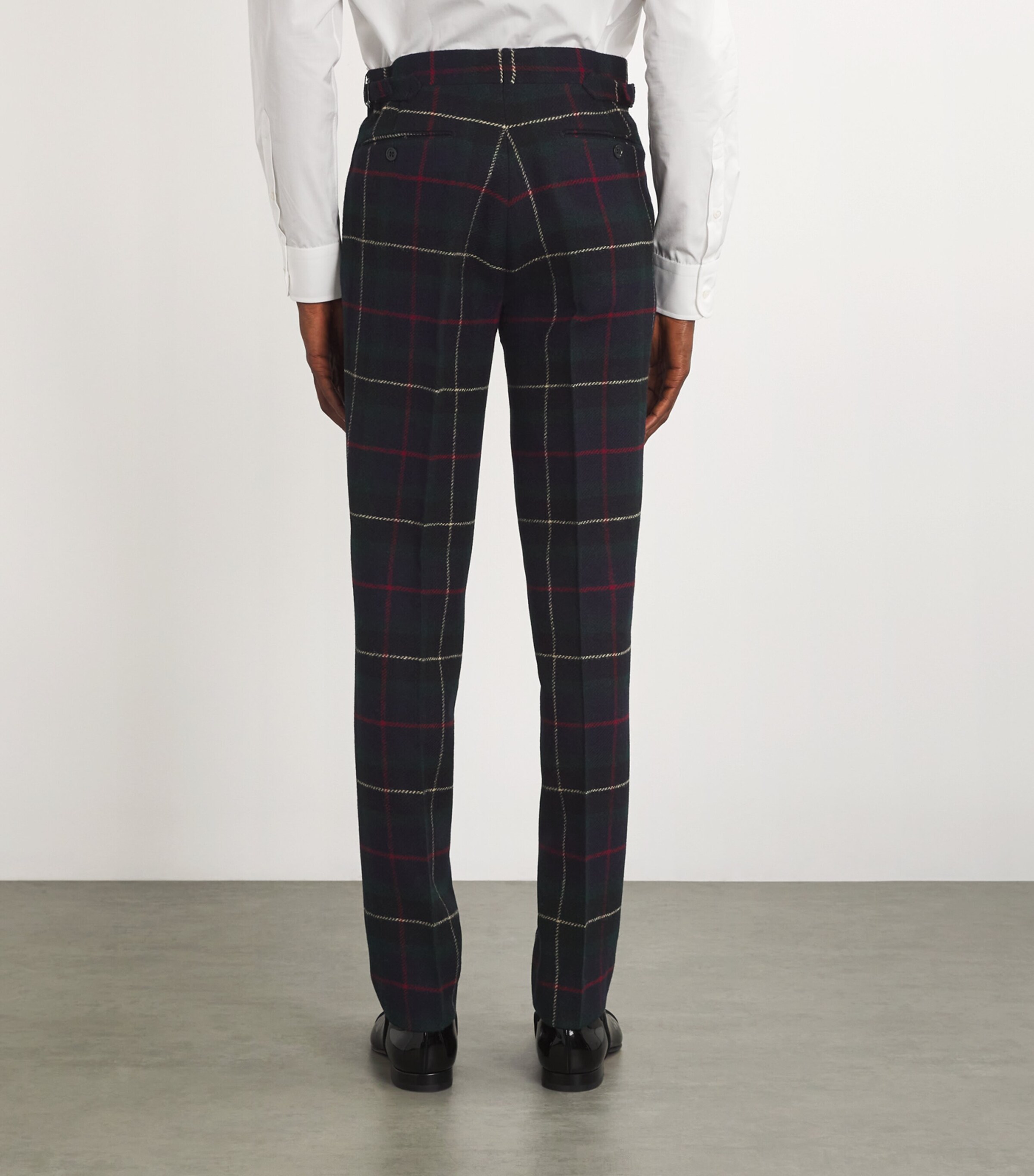 Polo Ralph Lauren Mens Wool Tartan Tailored Trousers Image 4