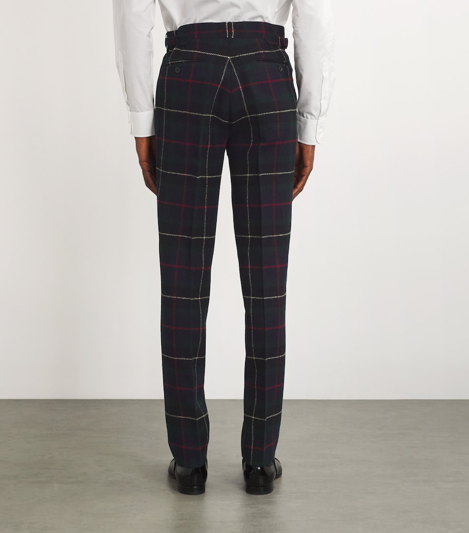 Polo Ralph Lauren Mens Wool Tartan Tailored Trousers Image 4