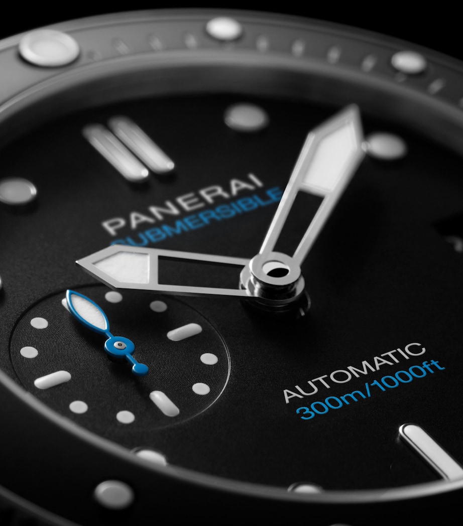 Panerai Stainless Steel Submersible Watch 42mm Black Image 3