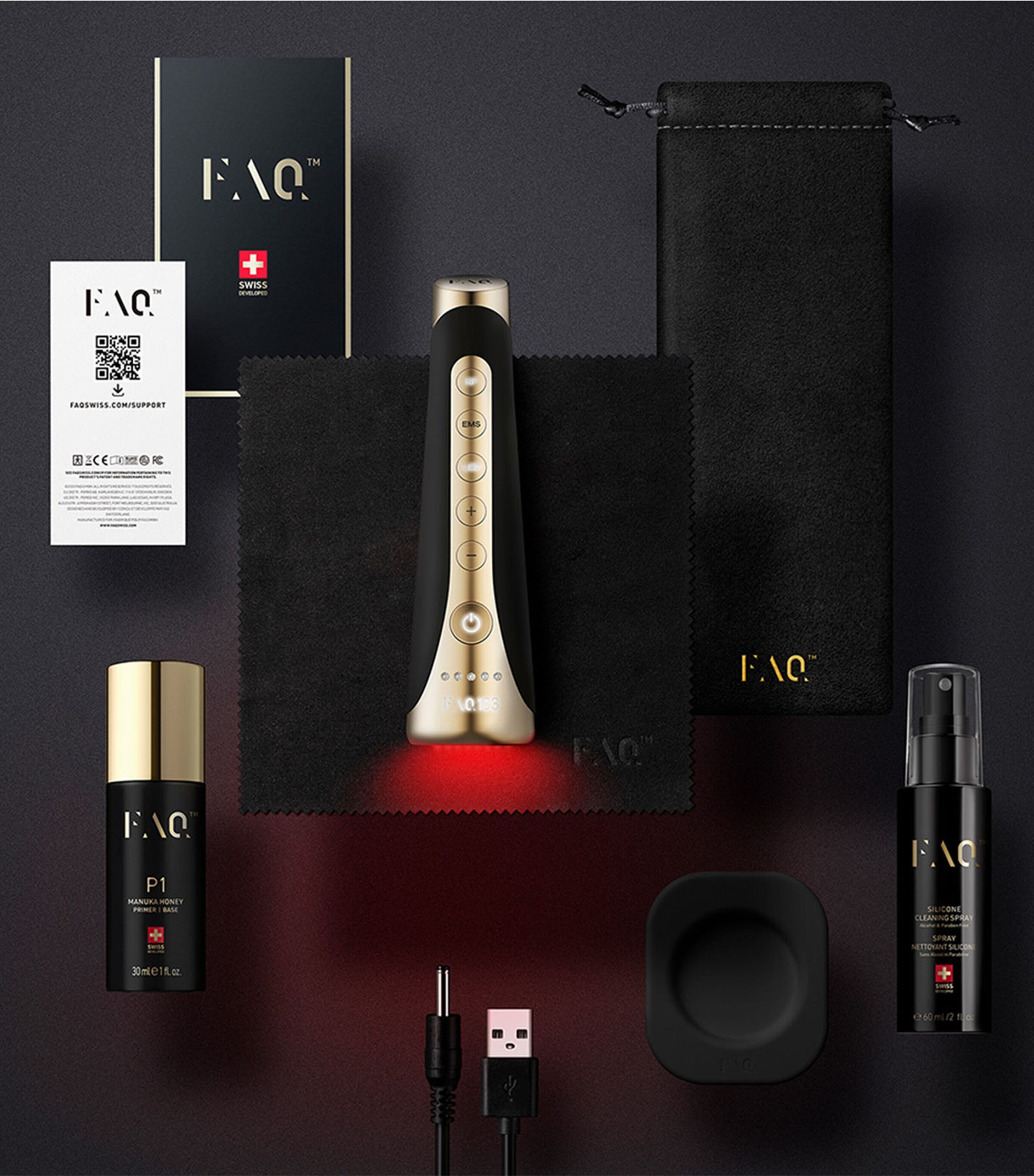 FAQ 103 Professional Facial Rejuvenation Set BLACK Image 8