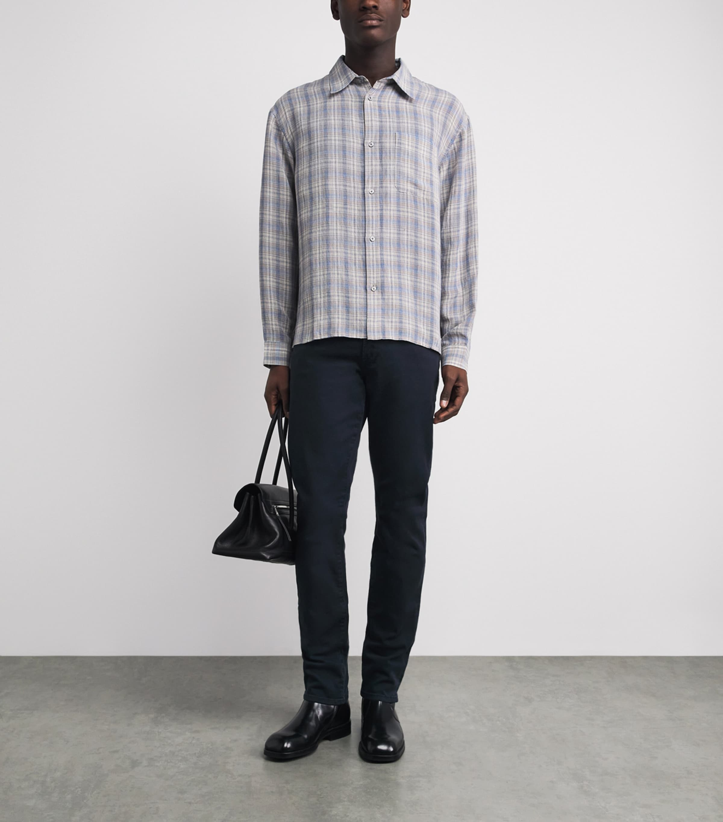 FRAME Mens Slim Jeans Garage Navy Image 2