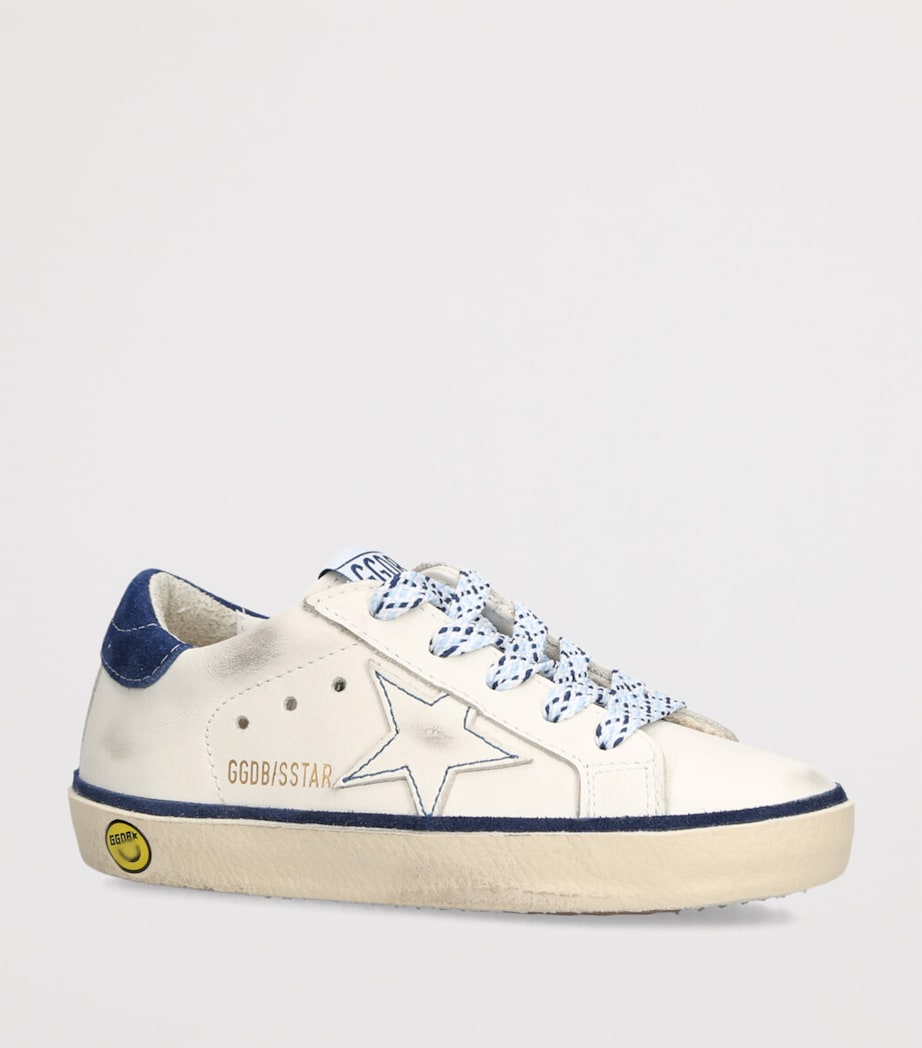 Golden Goose Leather Super Star Sneakers Blue/dark Image 3