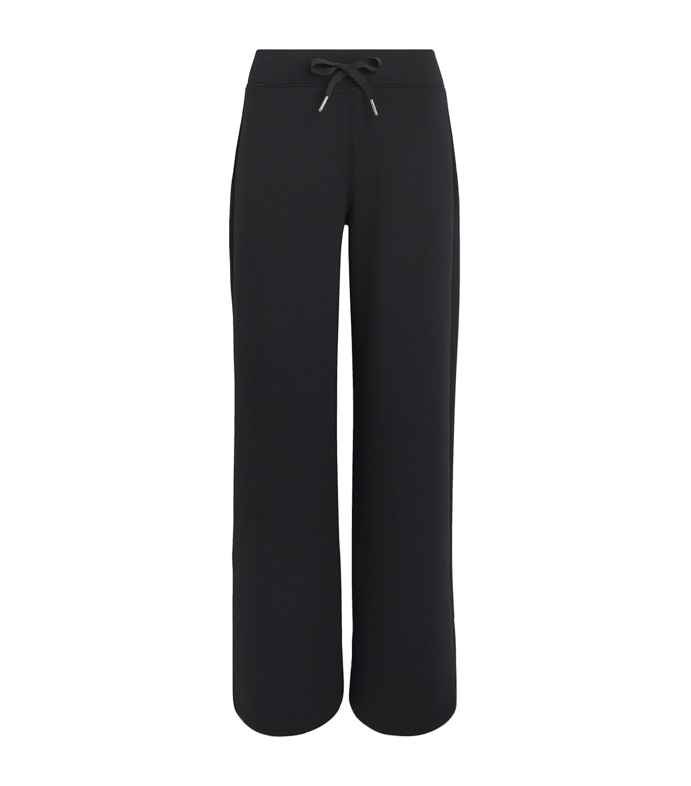 SPANX Womens SPANX AirEssentials Wide-Leg Sweatpants Very Black Image 1