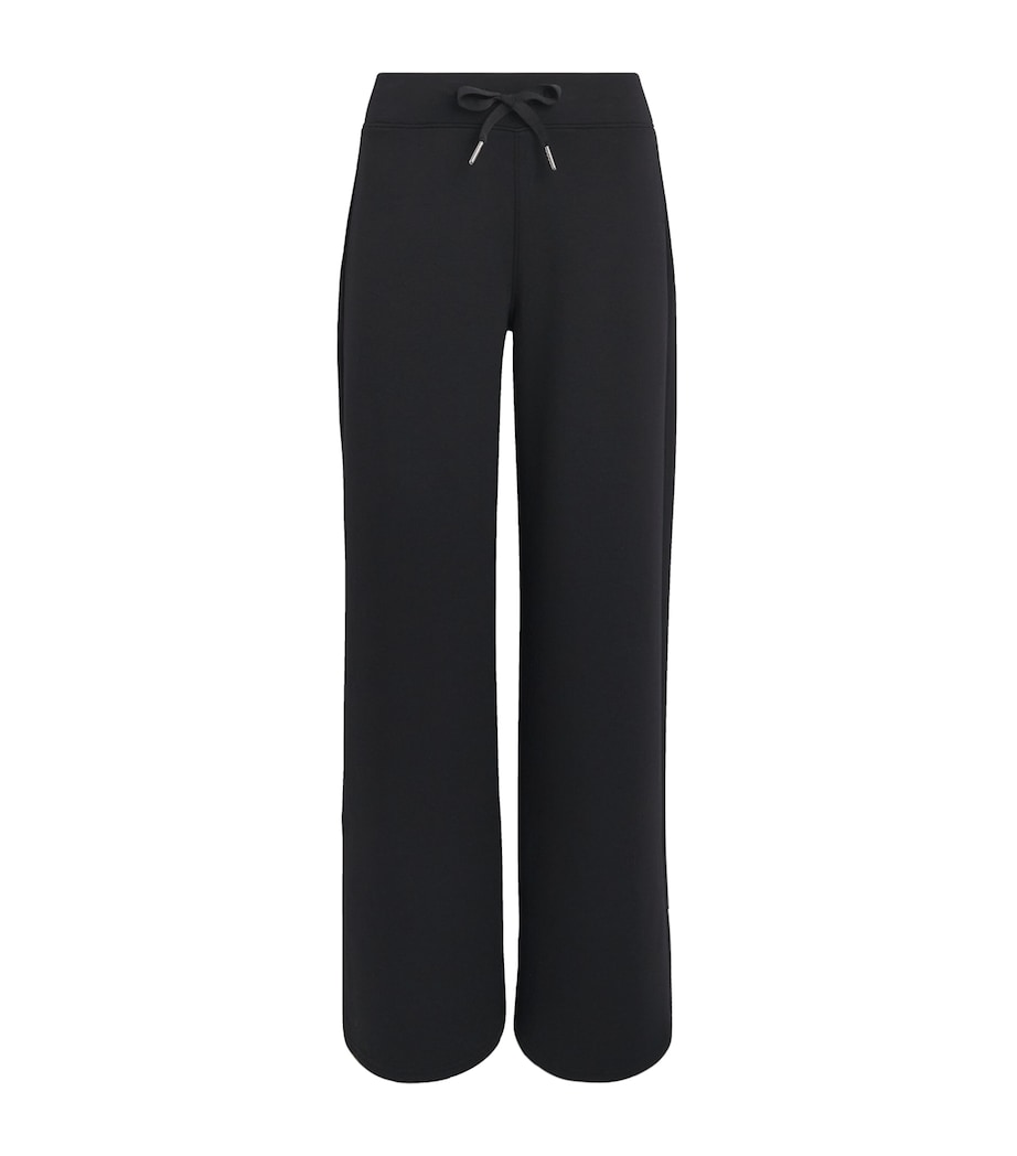 SPANX Womens SPANX AirEssentials Wide-Leg Sweatpants Very Black Image 1
