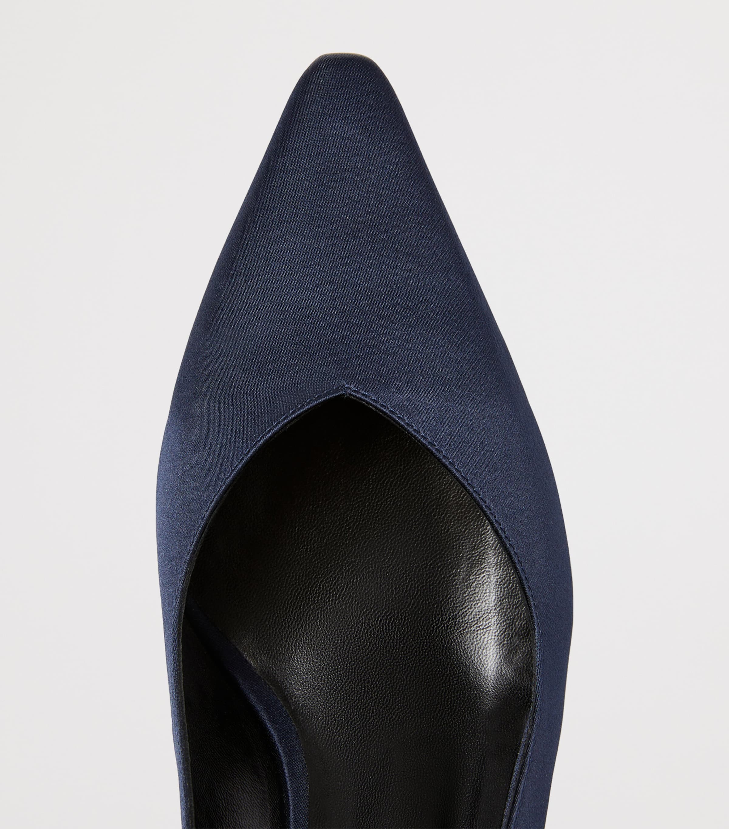 Satin Leningrado Slingback Heels 50 ULTRAMARINE Image 4